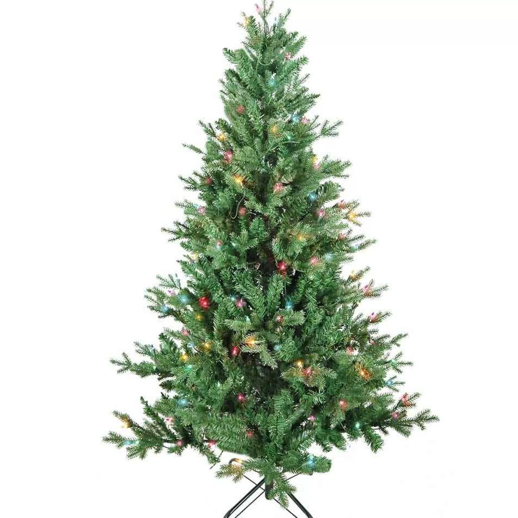 Kurt Adler 5-Foot Pre-Lit Multi-Color Incandescent Jackson Pine Tree