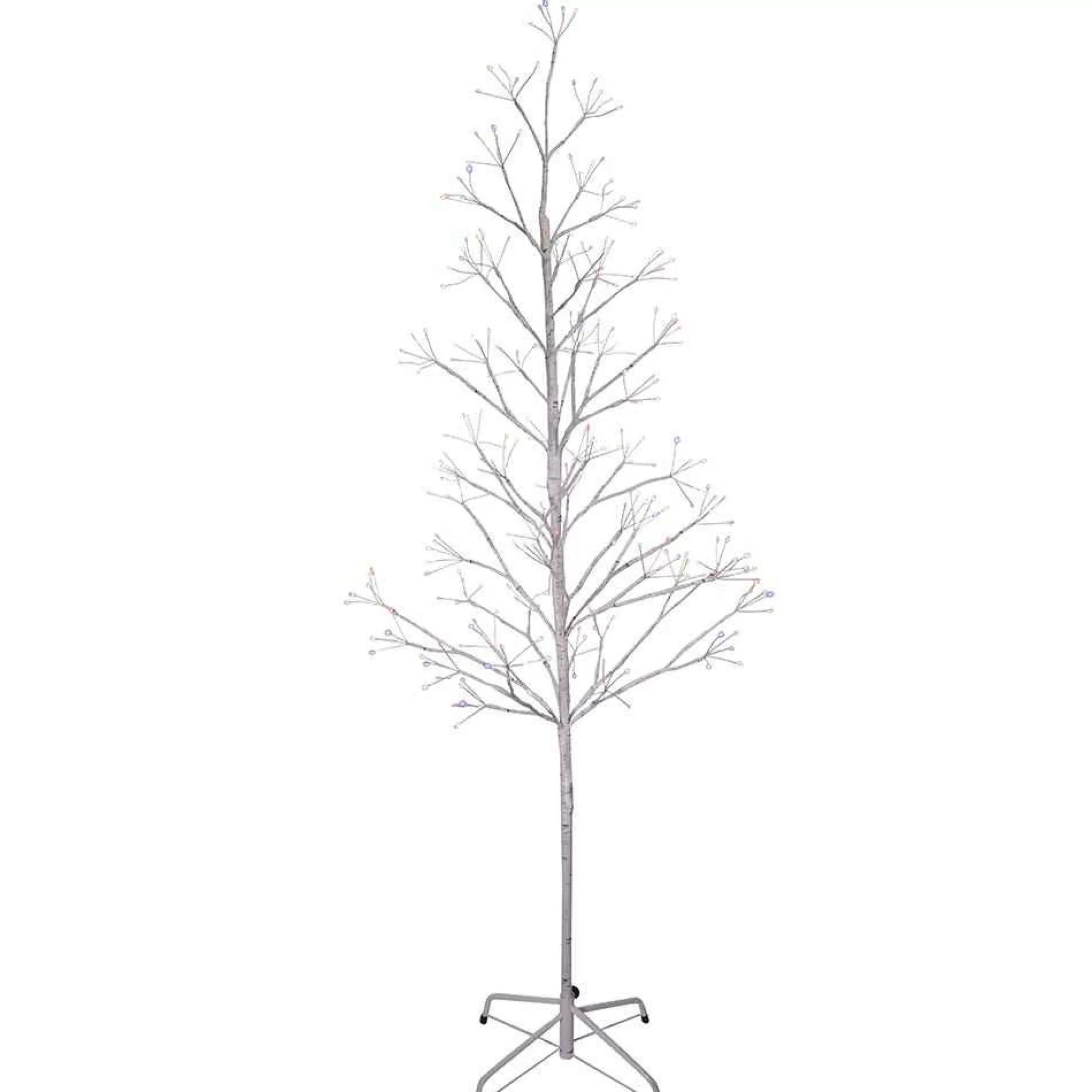 Kurt Adler 5-Foot White Birch Twig Tree With Multi-Color 8-Function Lights