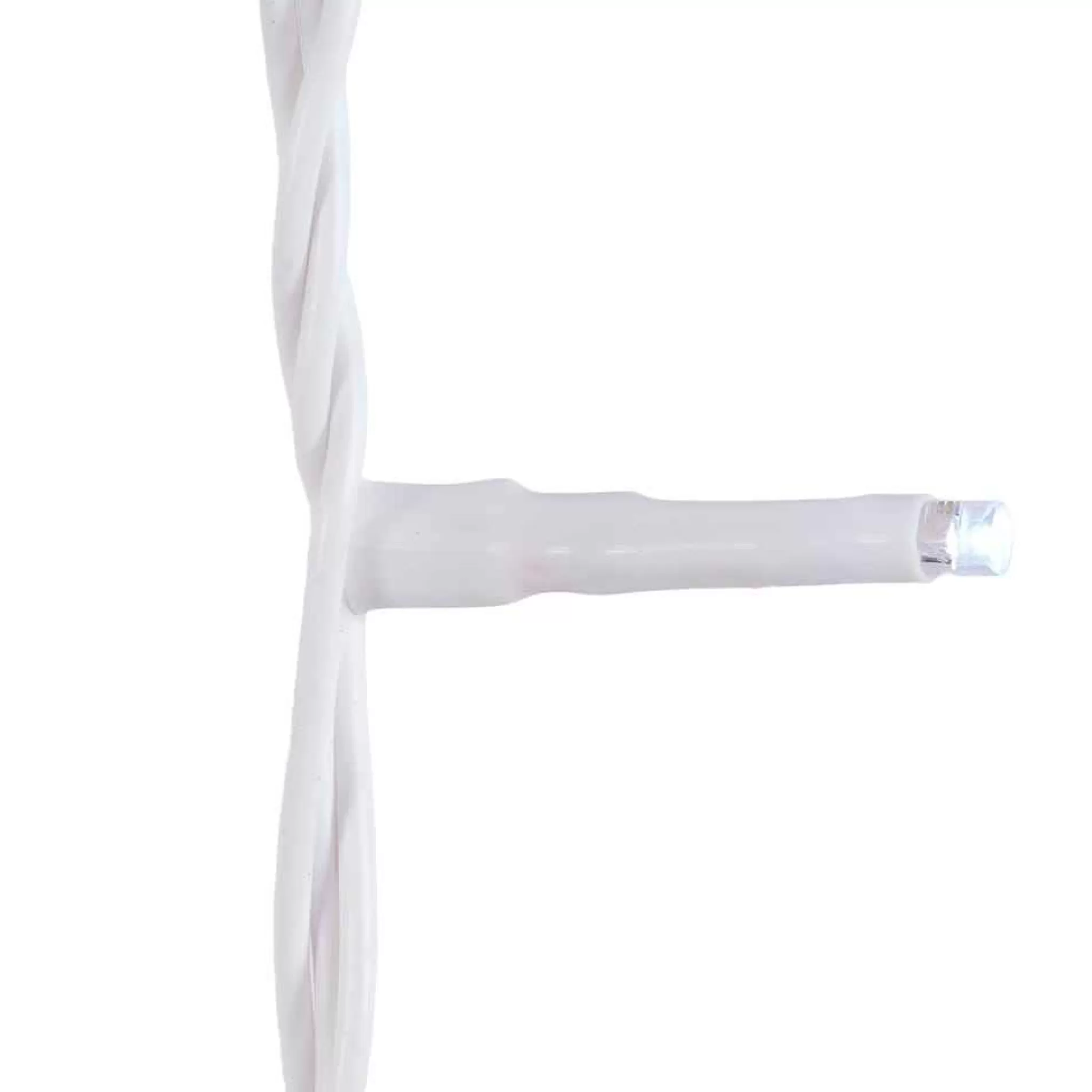 Kurt Adler 600-Light 49.2-Foot Cool White Led White Wire Rice Light Set