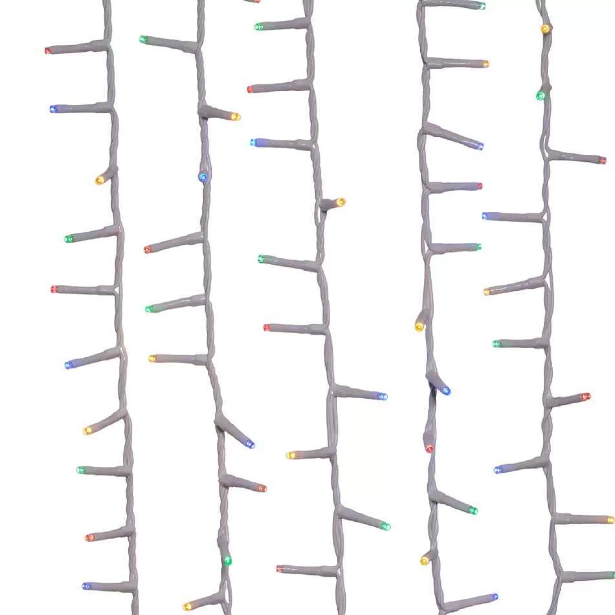 Kurt Adler 600-Light 49.2-Foot Multicolored Led White Wire Rice Light Set
