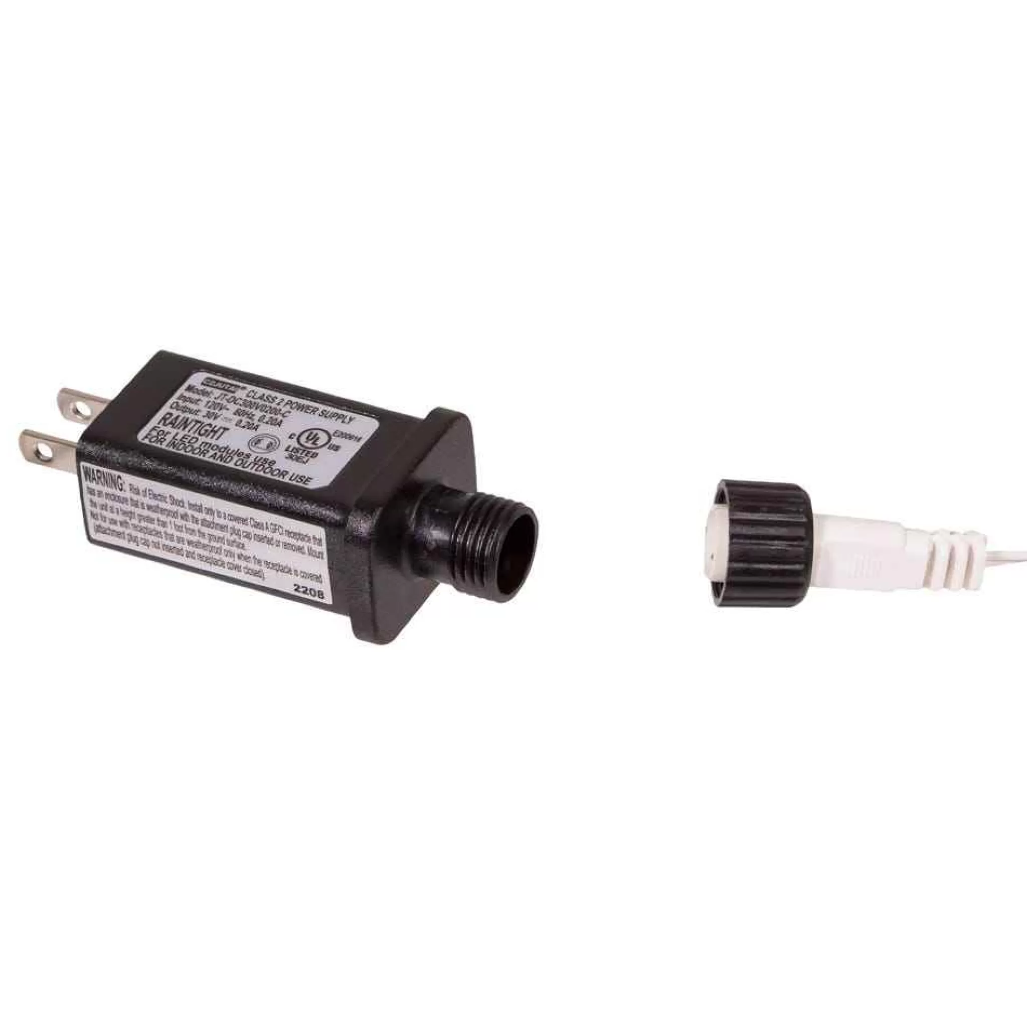 Kurt Adler 600-Light 49.2-Foot Multicolored Led White Wire Rice Light Set