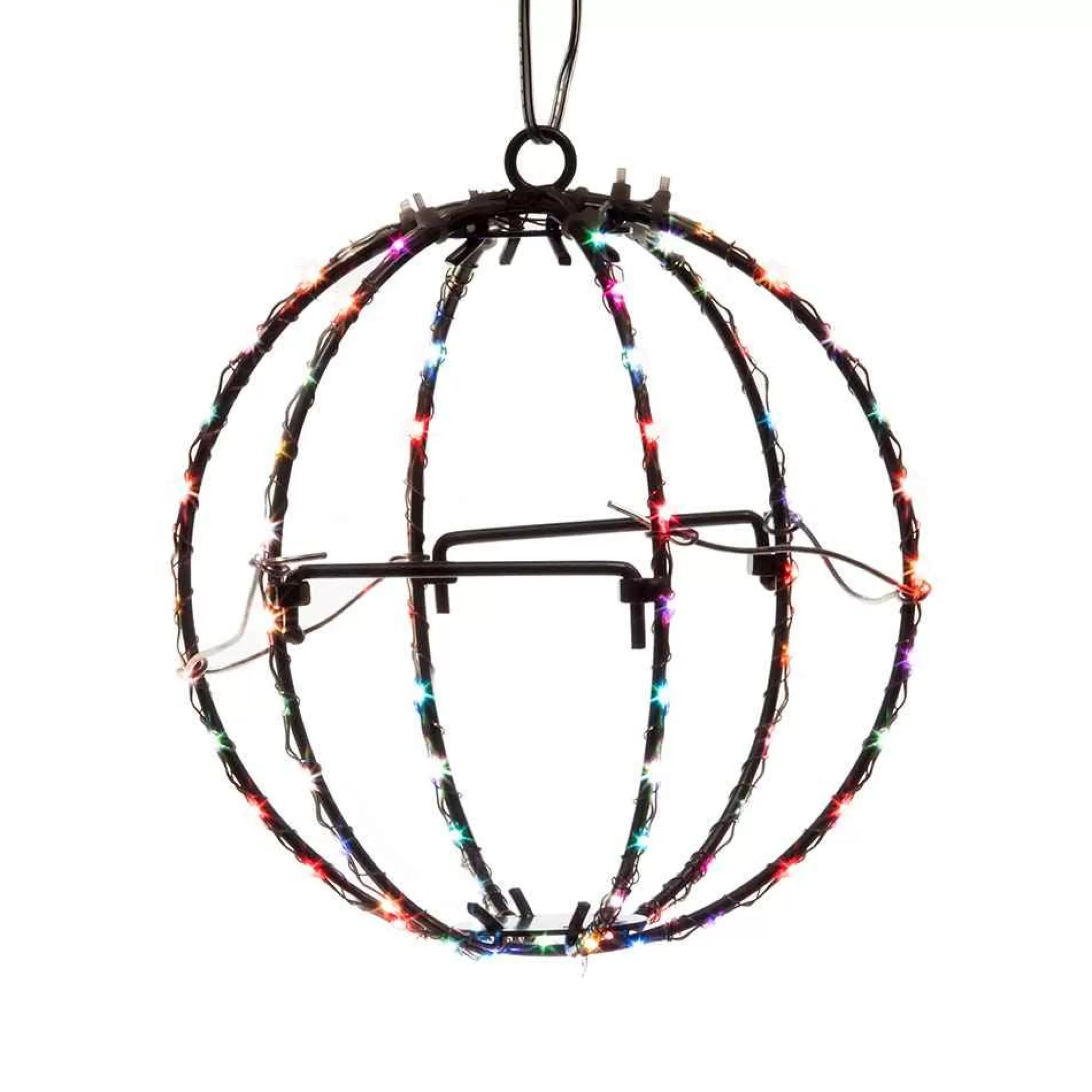 Kurt Adler 6-Inch Rgb Led Foldable Metal Sphere
