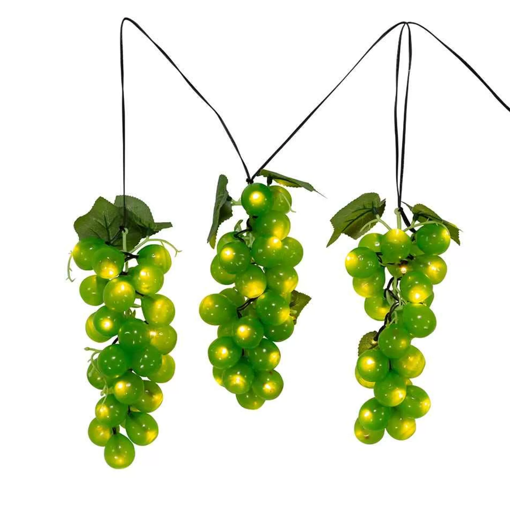 Kurt Adler 75-Light Led Large Green Grape Light Set