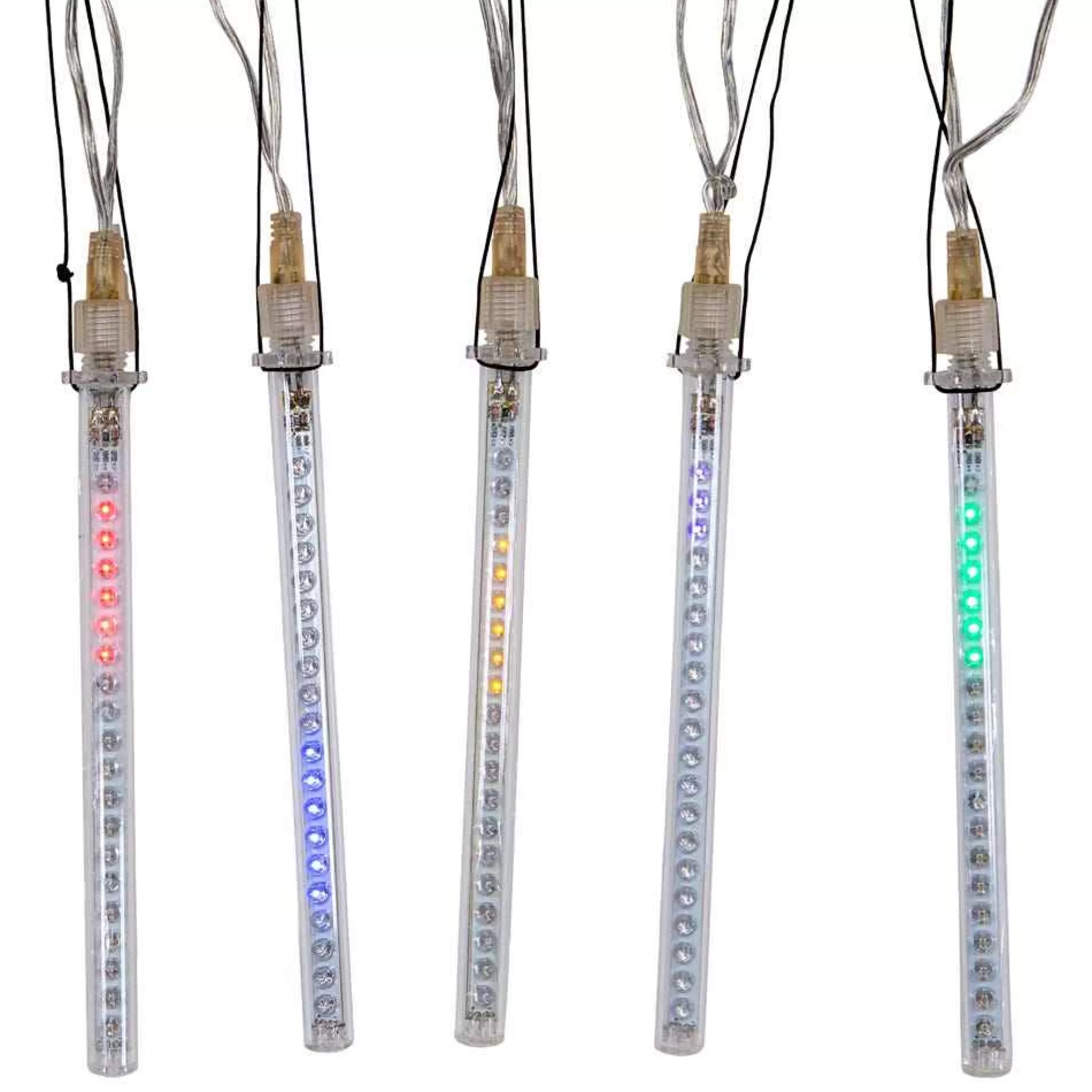 Kurt Adler 7-Inch 5-Light Multi Snowfall Outdoor Add-On Light Set