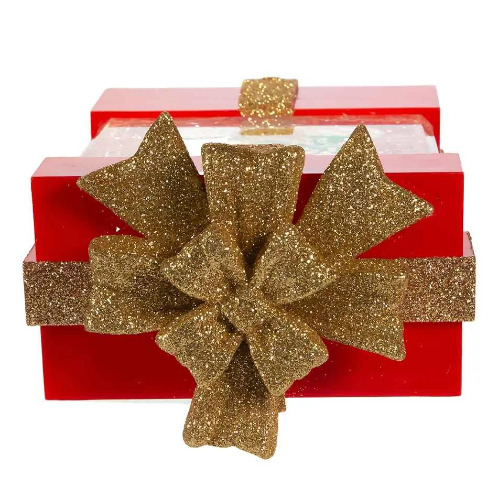 Kurt Adler 7-Inch Battery-Operated The Child And Tree Water Musical Gift Box Table Piece