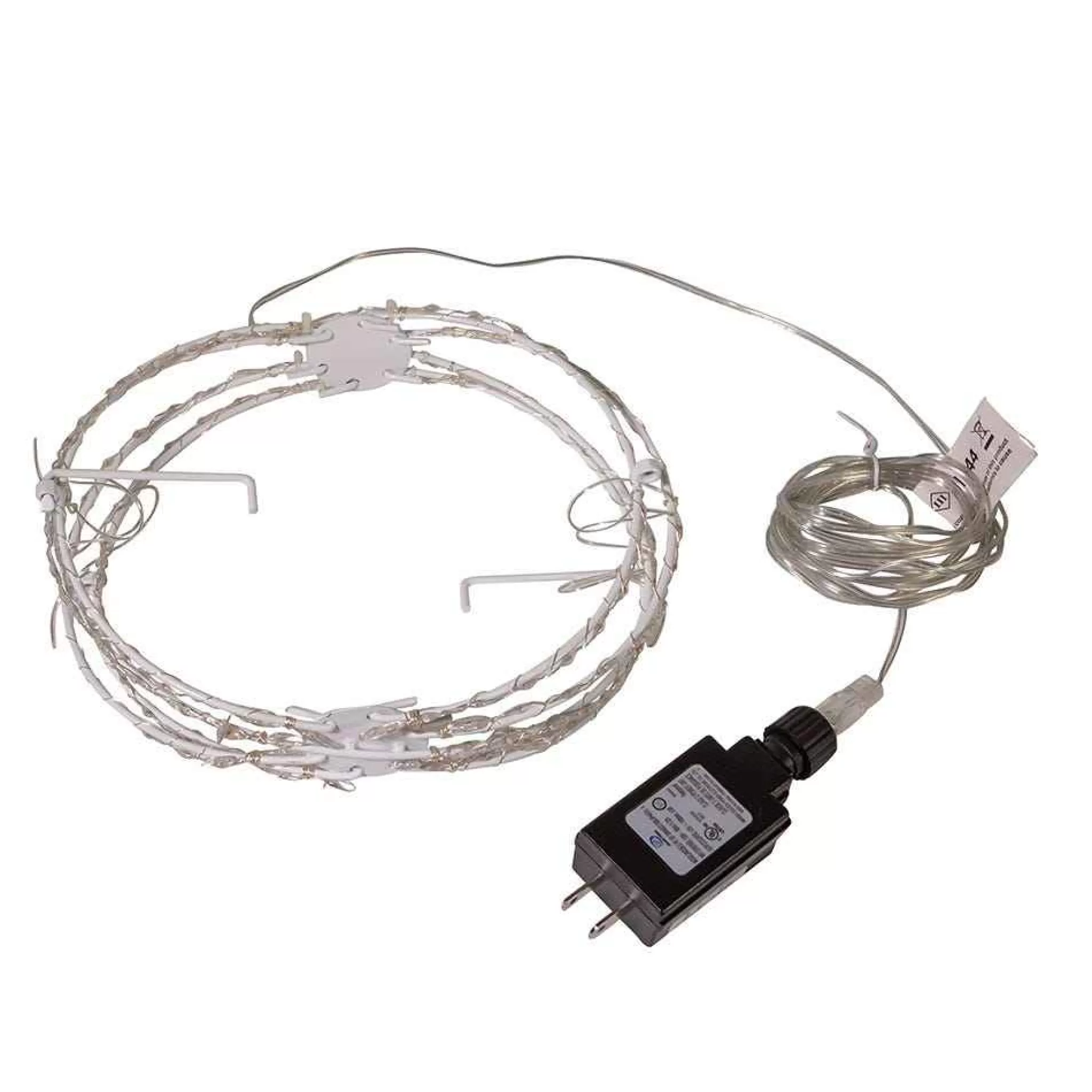 Kurt Adler 8-Inch Rgb Superbright Led Clear Wire Foldable Metal Sphere