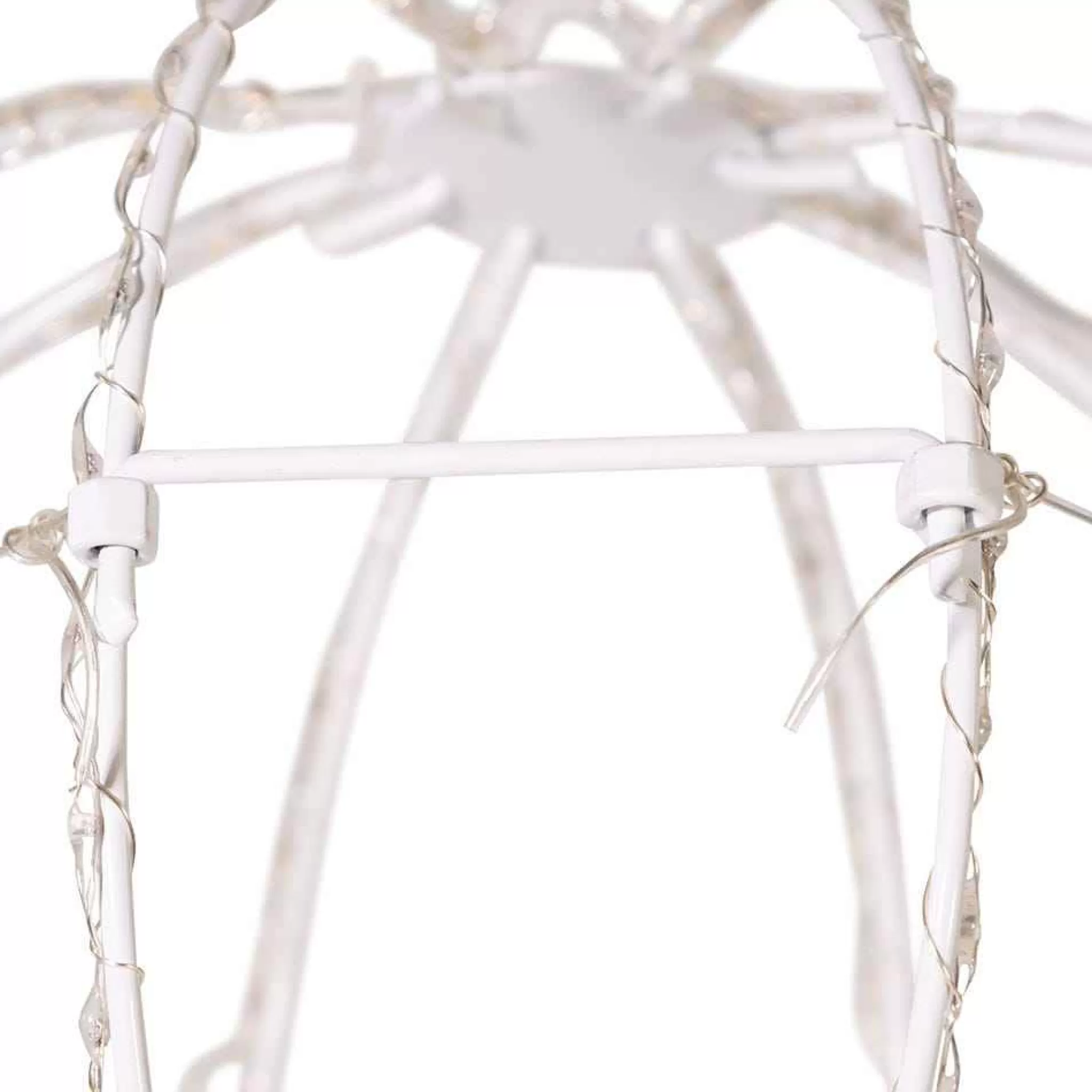 Kurt Adler 8-Inch Rgb Superbright Led Clear Wire Foldable Metal Sphere