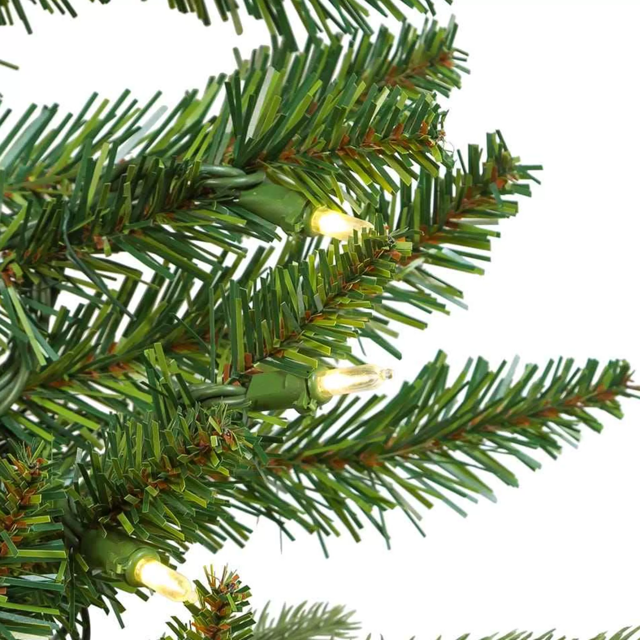 Kurt Adler 9-Foot Pre-Lit Warm White Led Grand Fir Garland