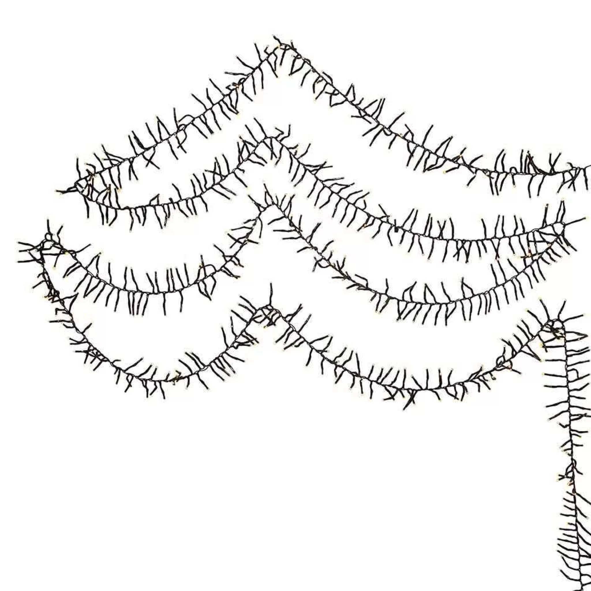 Kurt Adler Cul 1000-Light 33-Foot Cluster Garland With Warm White 3Mm Led Bulbs