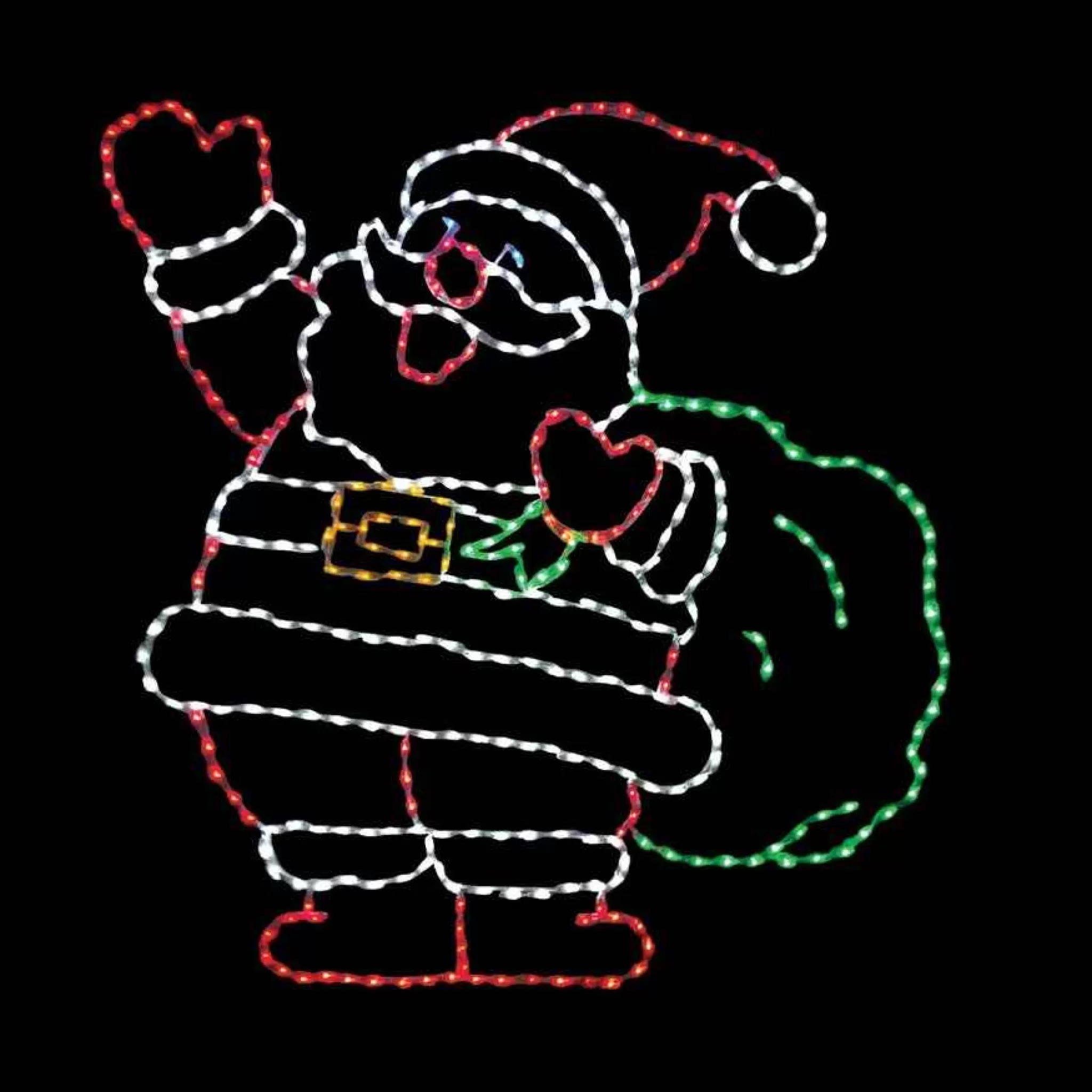 Brite Ideas Led Jolly Santa With Bag #Led-Sj72