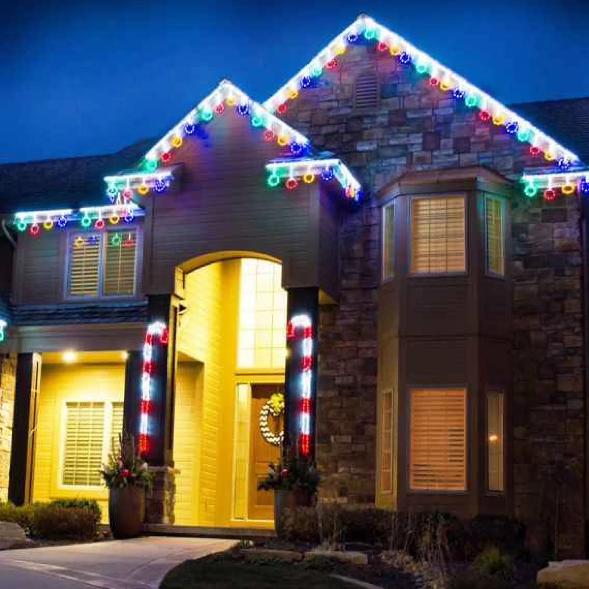 Brite Ideas Led Ornament Rod Freestyle Linkable (Multi) - Set Of 12- #Led-Or44Mu