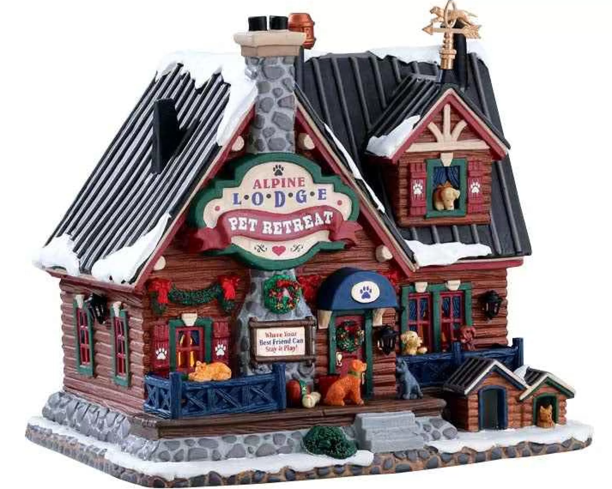 Lemax Village Collection Alpine Lodge Pet Retreat #75255
