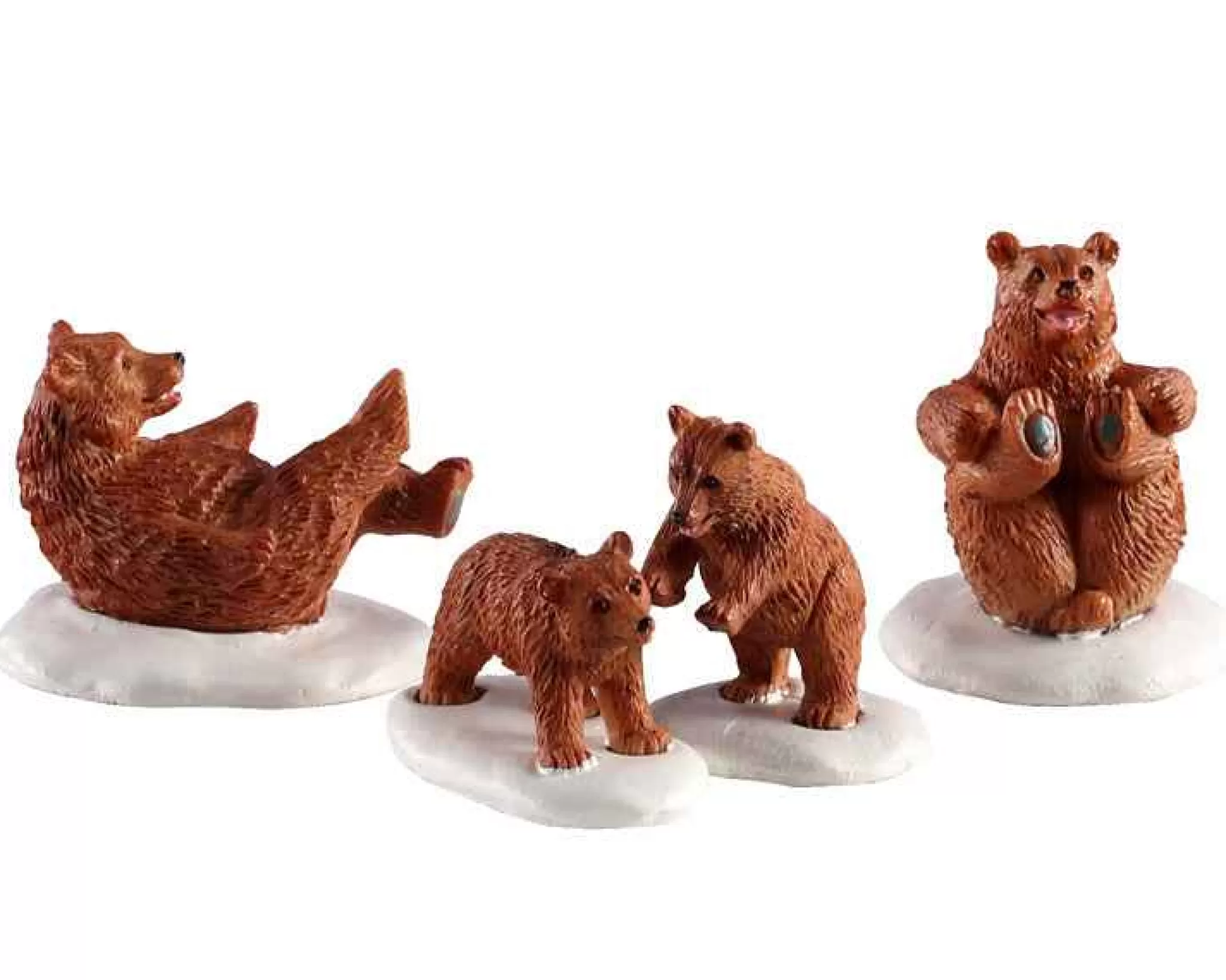 Lemax Village Collection Bear Family Snow Day, Set Of 4 #02943