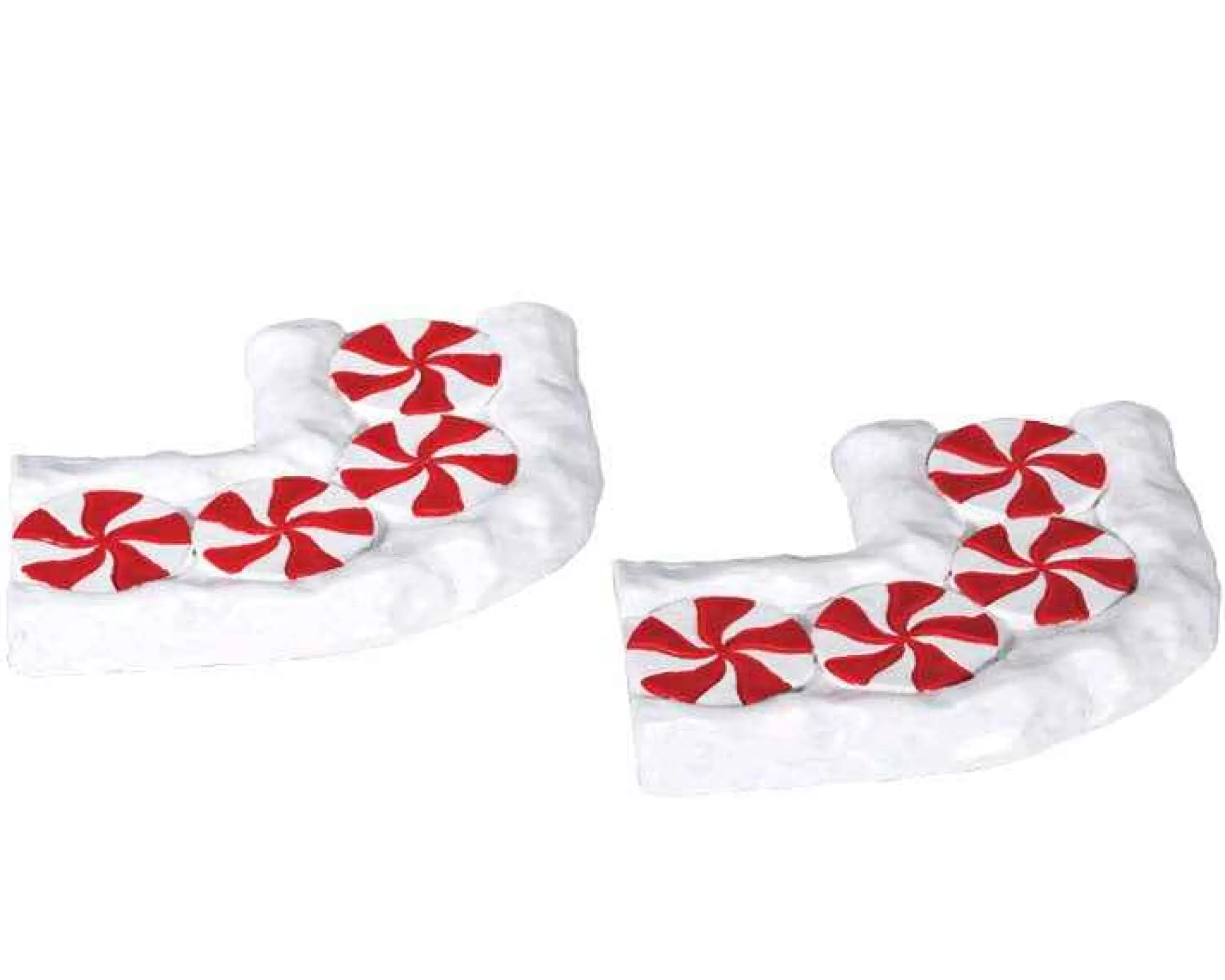 Lemax Village Collection Candy Cane Lane, Curved, Set Of 2 #74207