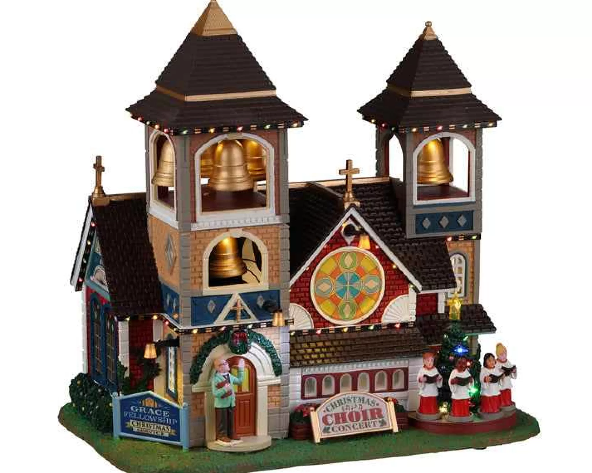 Lemax Village Collection Christmas Chimes, With 4.5V Adaptor #25859