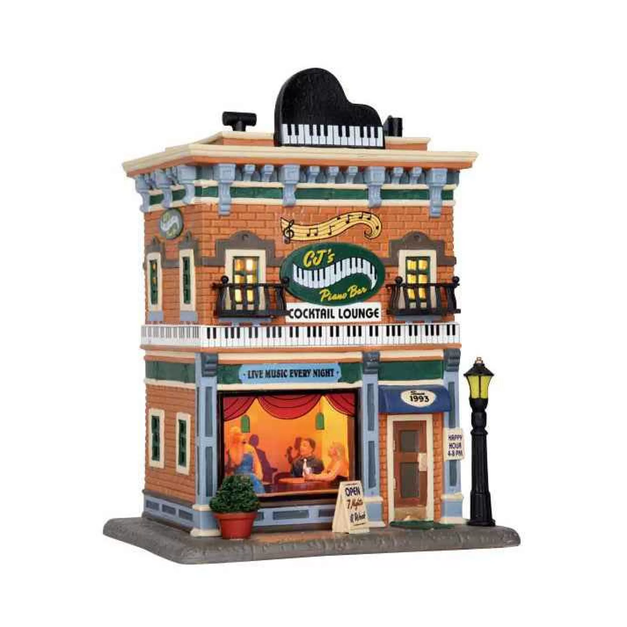 Lemax Village Collection Cj's Piano Bar #55982