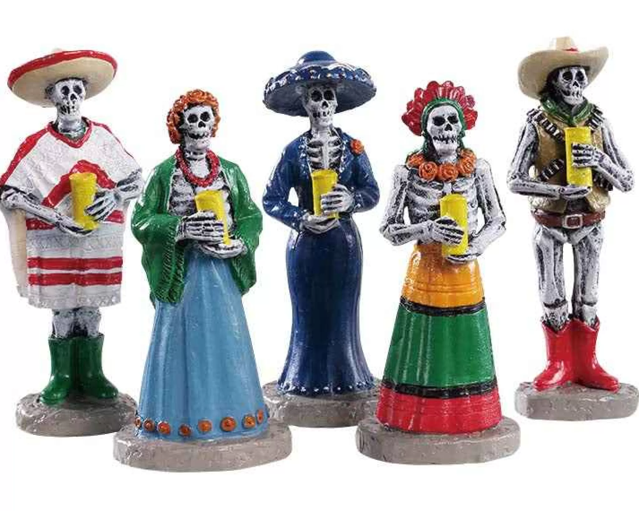 Lemax Village Collection Dia De Los Muertos Vigil, Set Of 5 Figurines #92729