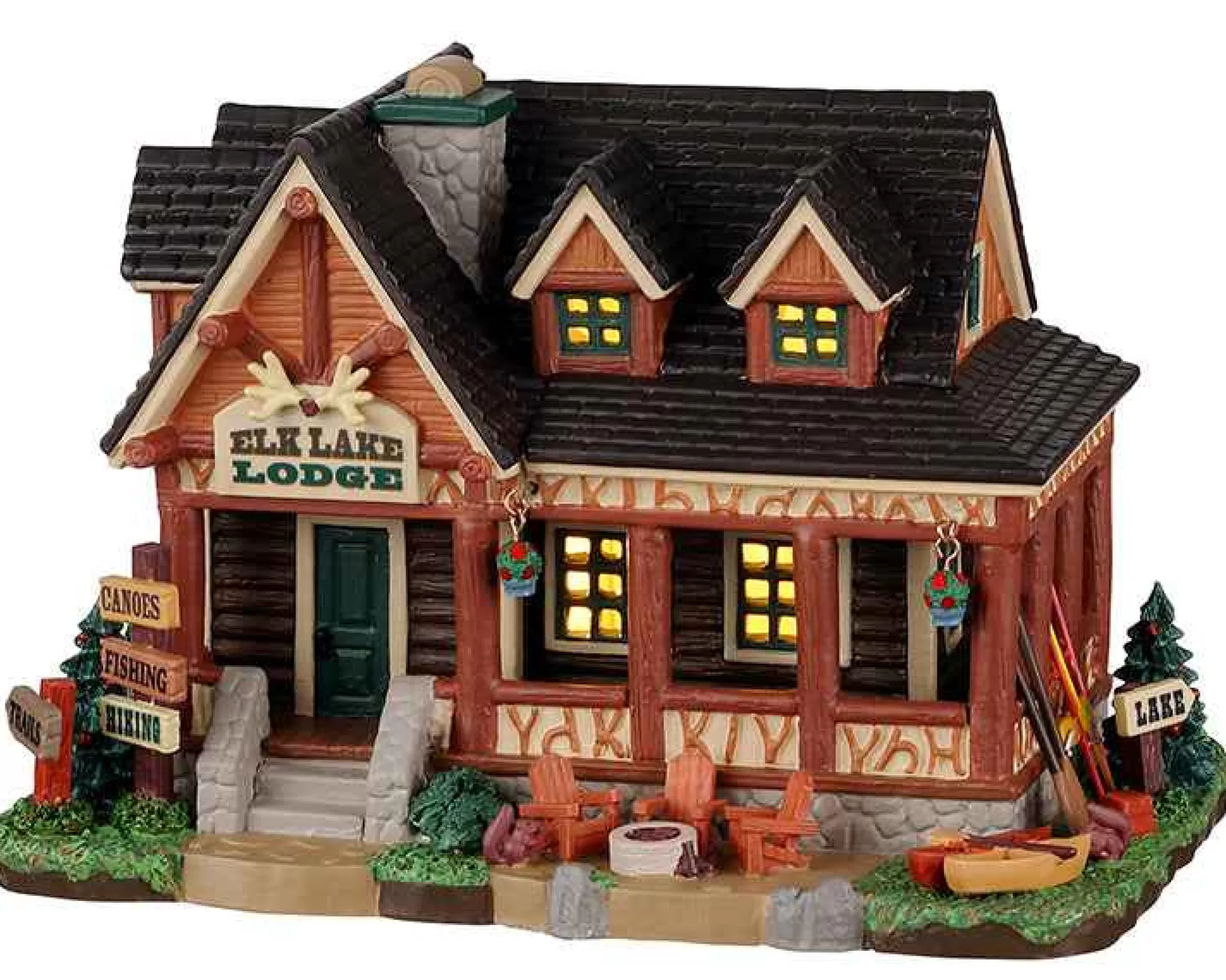 Lemax Village Collection Elk Lake Lodge #25905