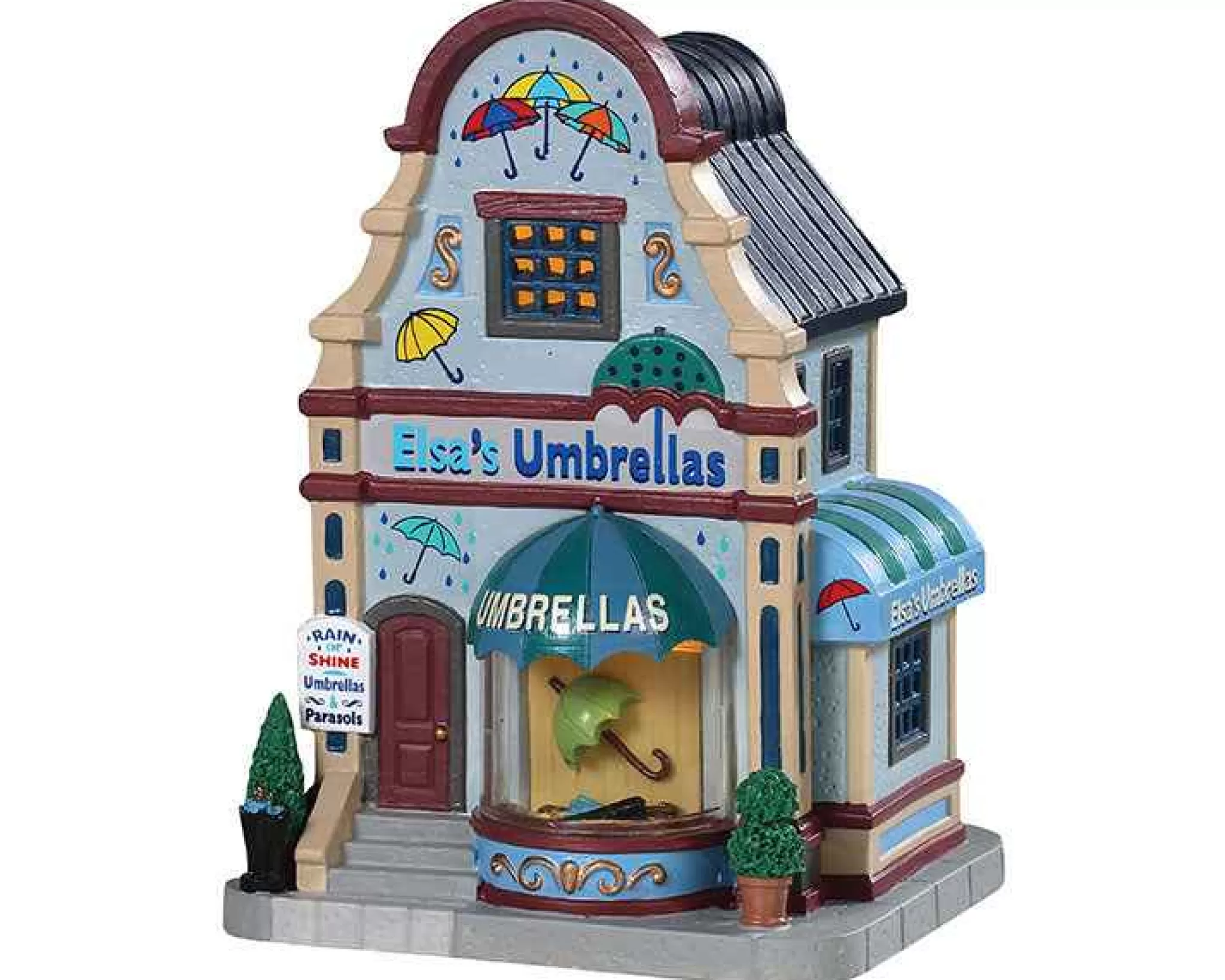 Lemax Village Collection Elsa's Umbrellas #95496