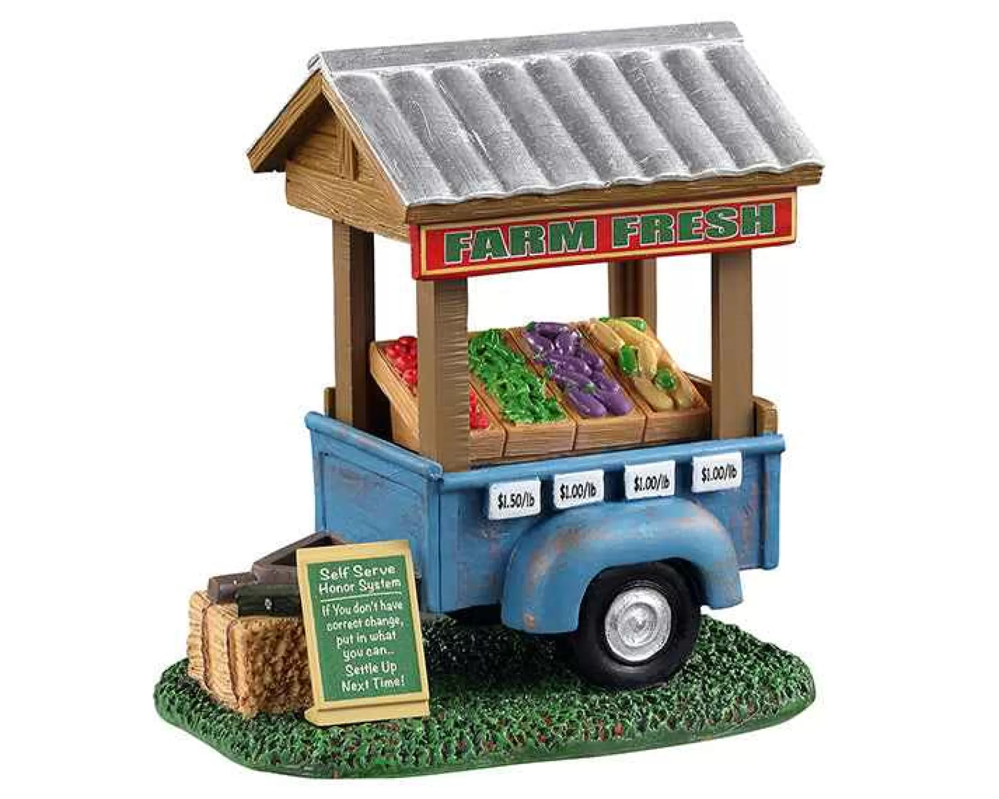 Lemax Village Collection Farm Fresh Vegetable Trailer Table Accent #13565