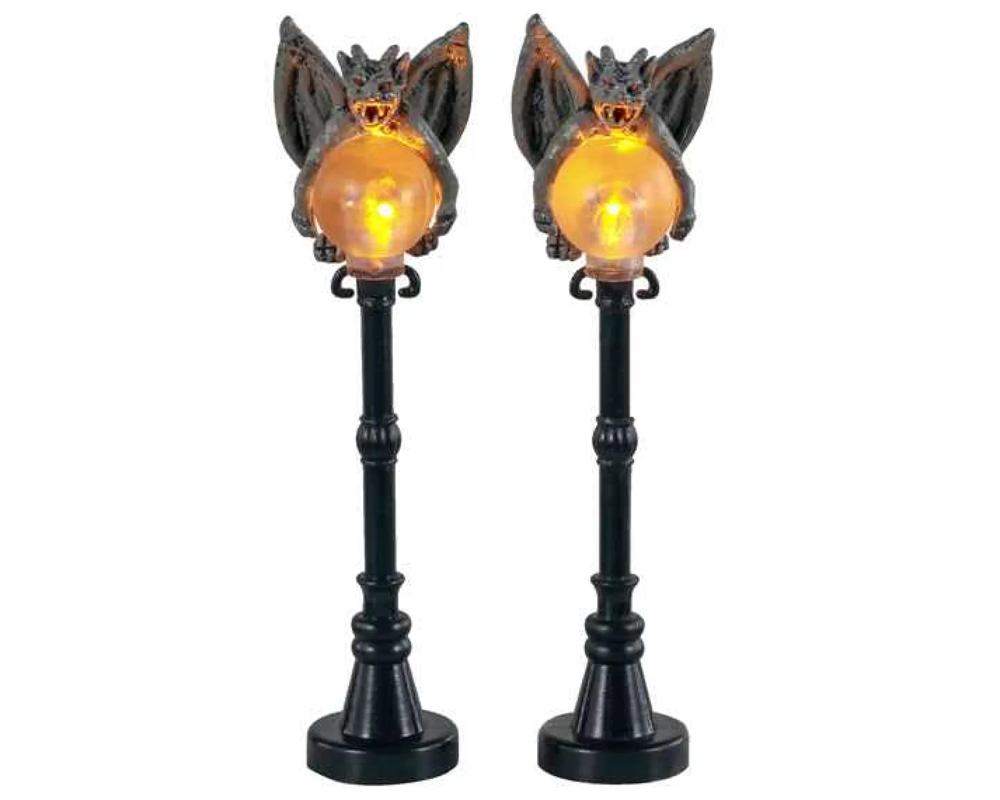 Lemax Village Collection Gargoyle Lamp Post, Set Of 2, Battery Operated #14829