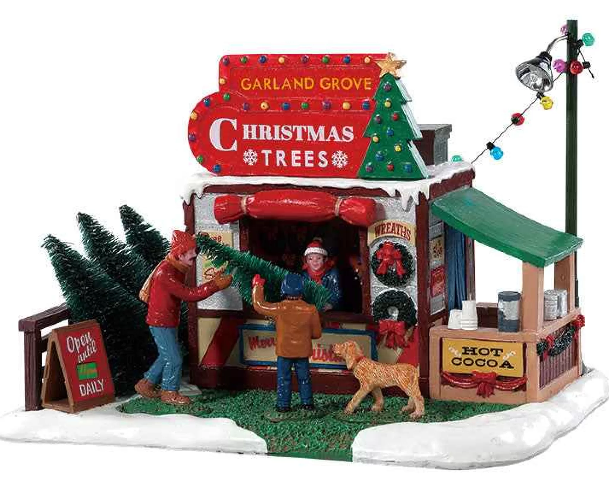 Lemax Village Collection Garland Grove Tree Lot #83354