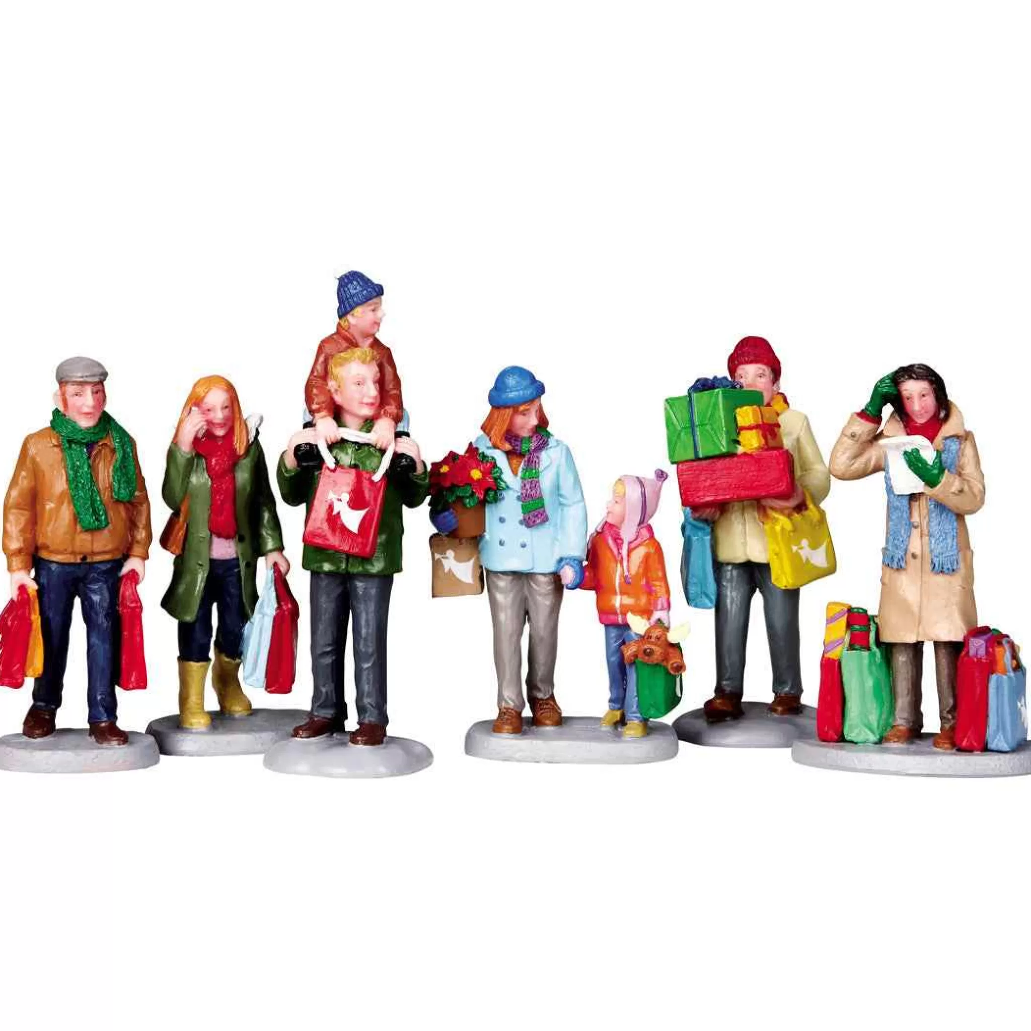 Lemax Village Collection Holiday Shoppers, Set Of 6 #92683