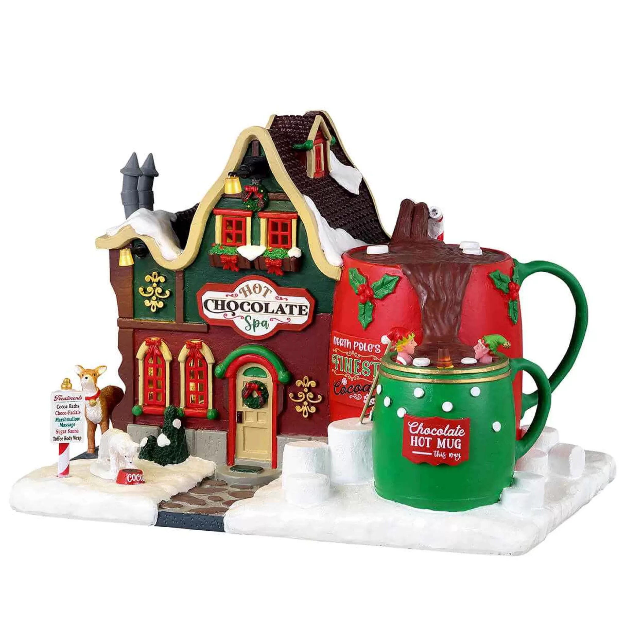 Lemax Village Collection Hot Chocolate Spa, Battery Operated (4.5V) #35070