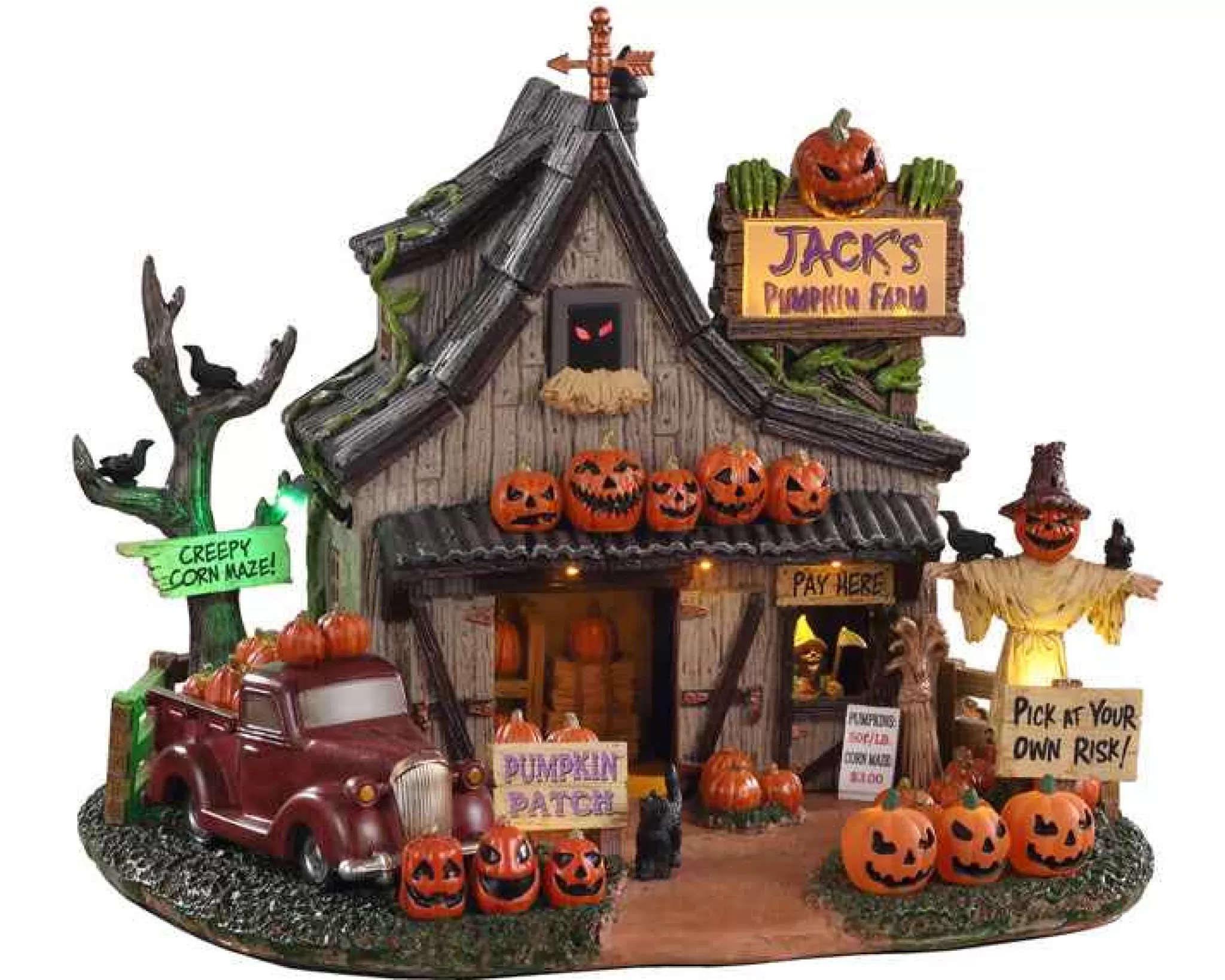 Lemax Village Collection Jack's Pumpkin Farm, Battery Operated #04716