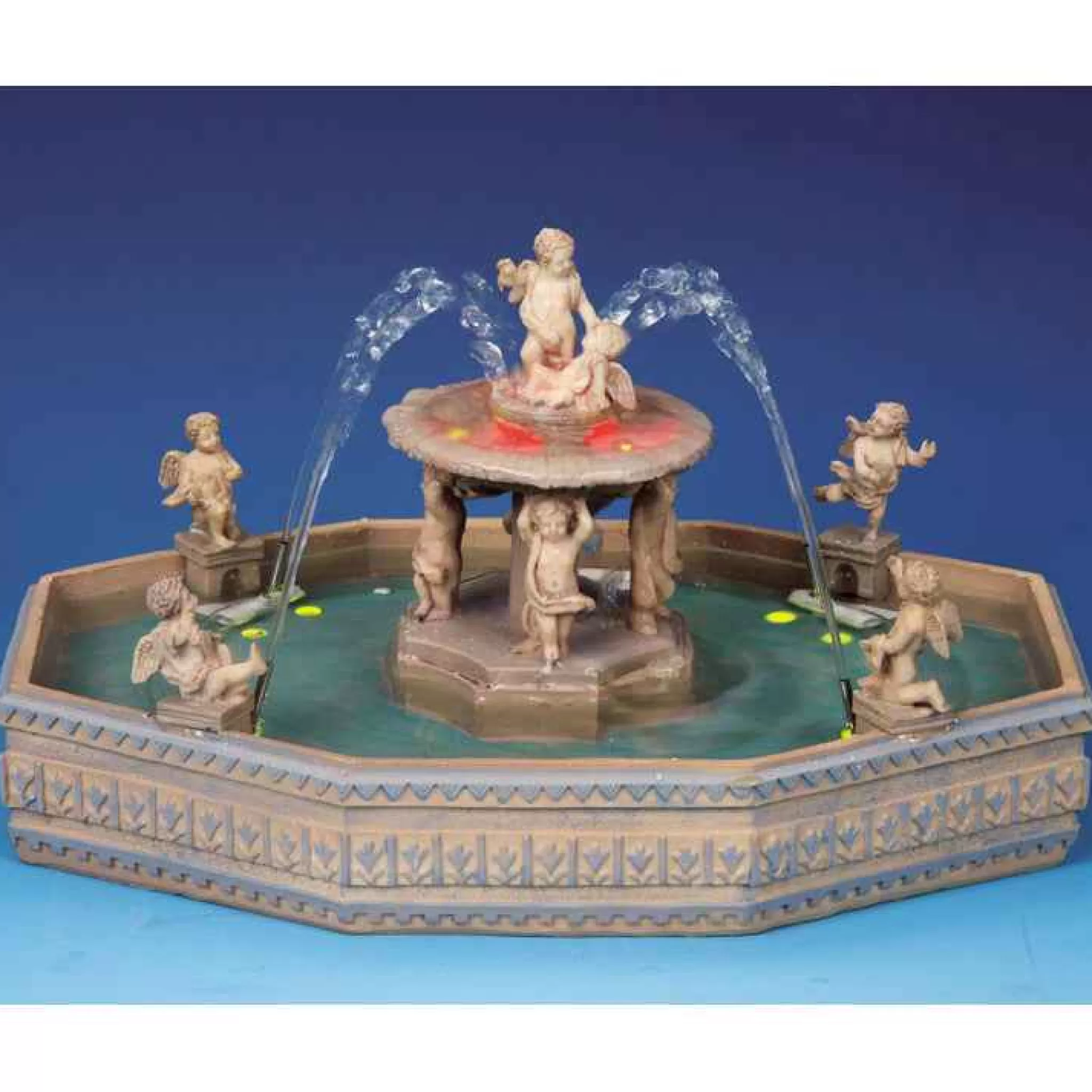 Lemax Village Collection Lighted Village Square Fountain #14663