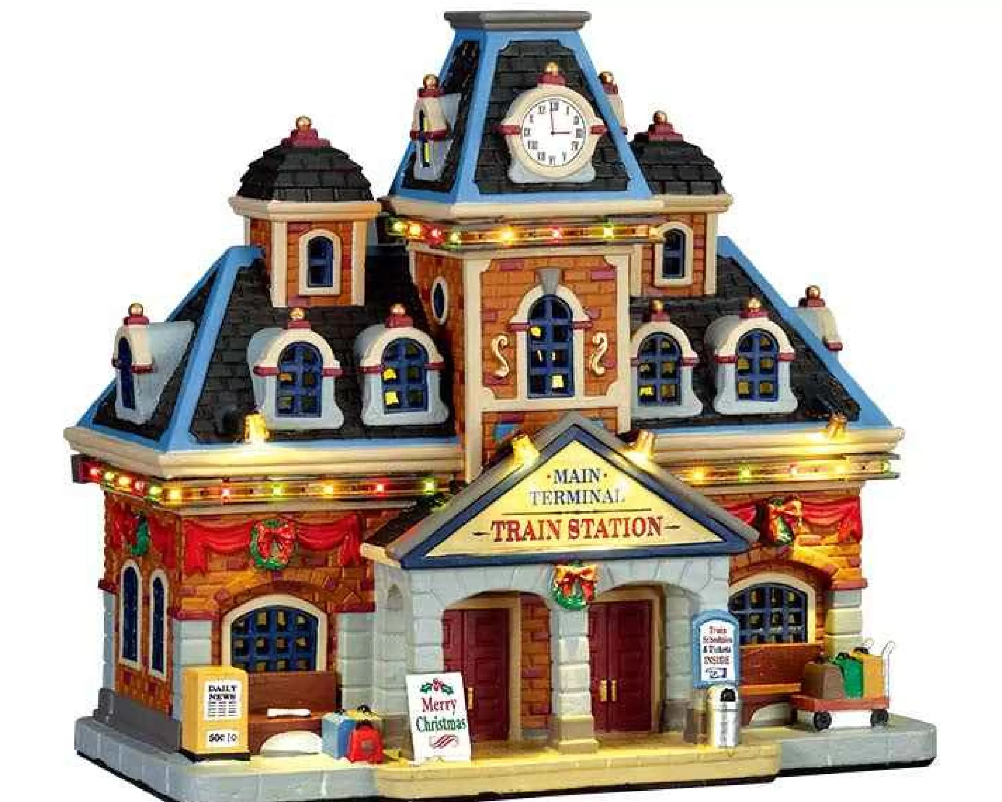 Lemax Village Collection Main Terminal Train Station #75194