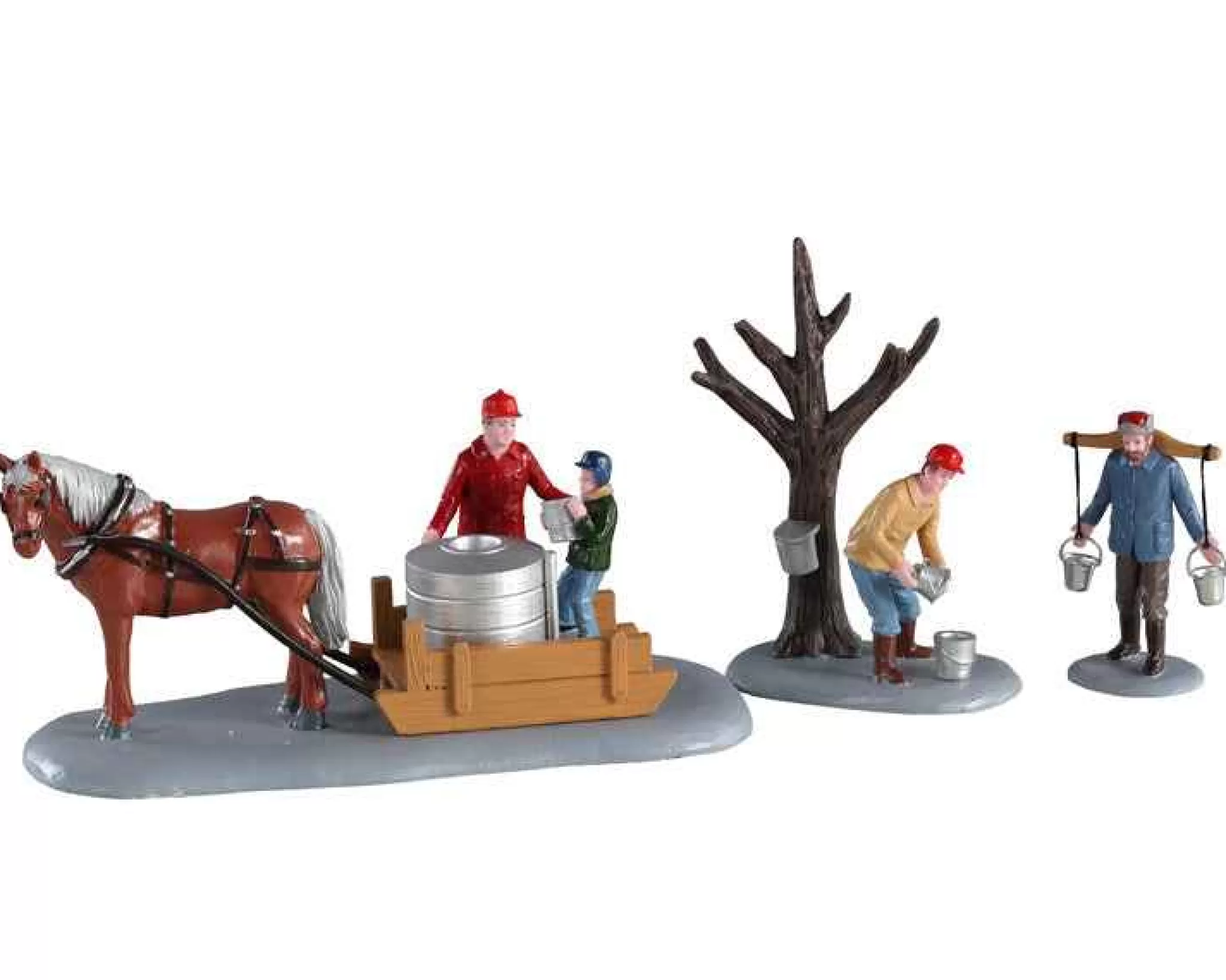 Lemax Village Collection Maple Syrup Season, Set Of 3 Table Accent #03523