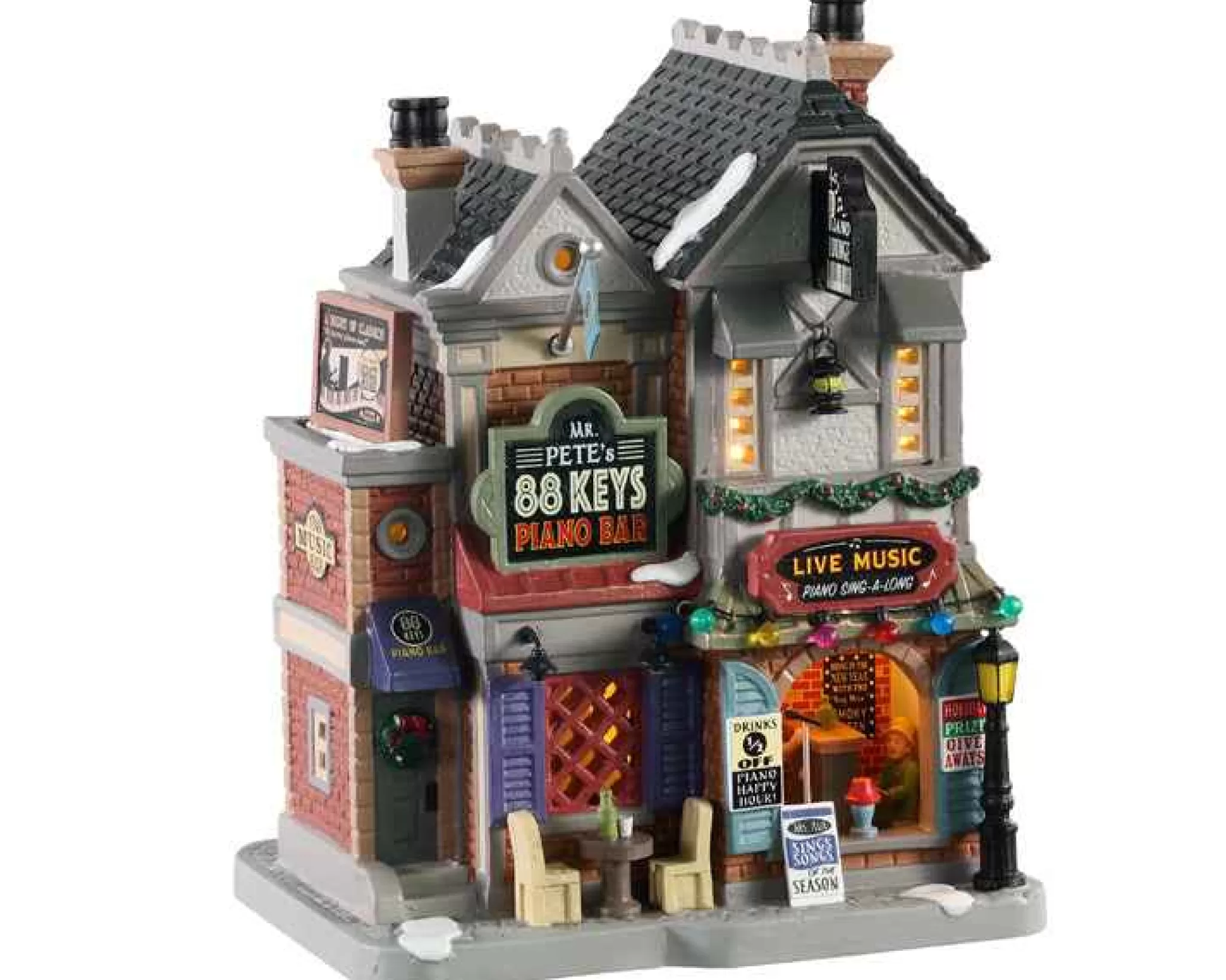 Lemax Village Collection Mr. Pete's 88 Keys Piano Bar #05659