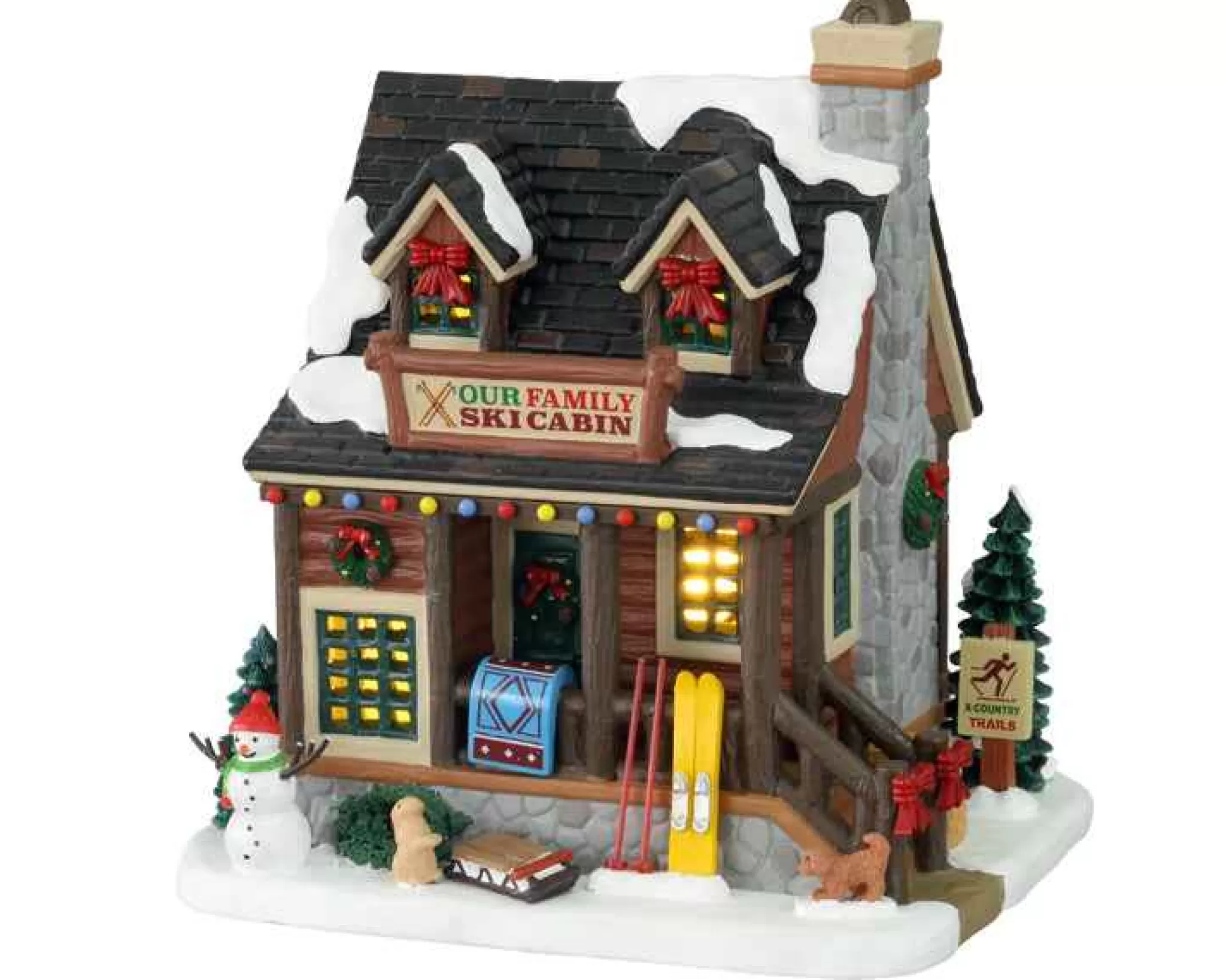 Lemax Village Collection Our Family Ski Cabin #15748