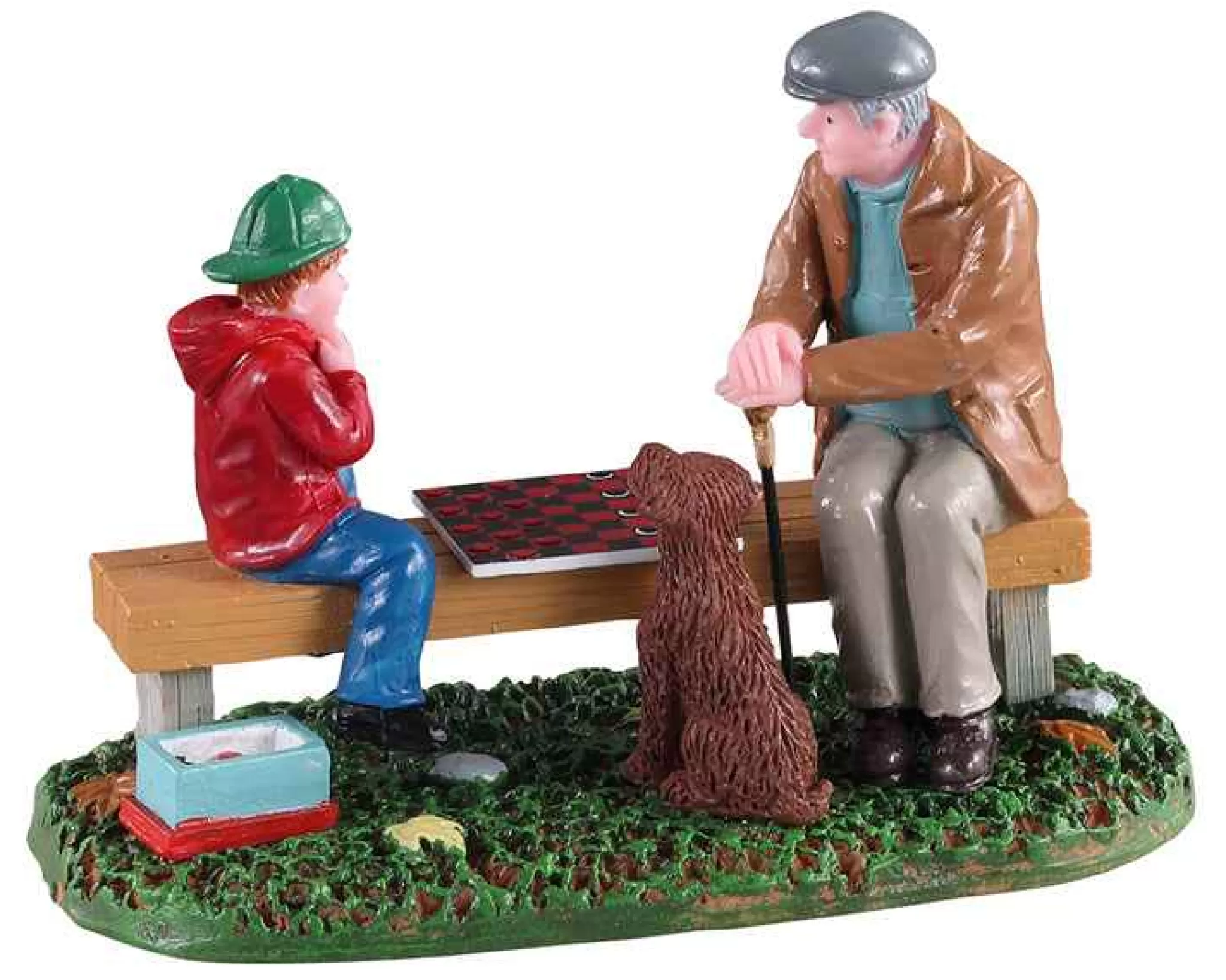 Lemax Village Collection Playing With Gramps Figurine #12022