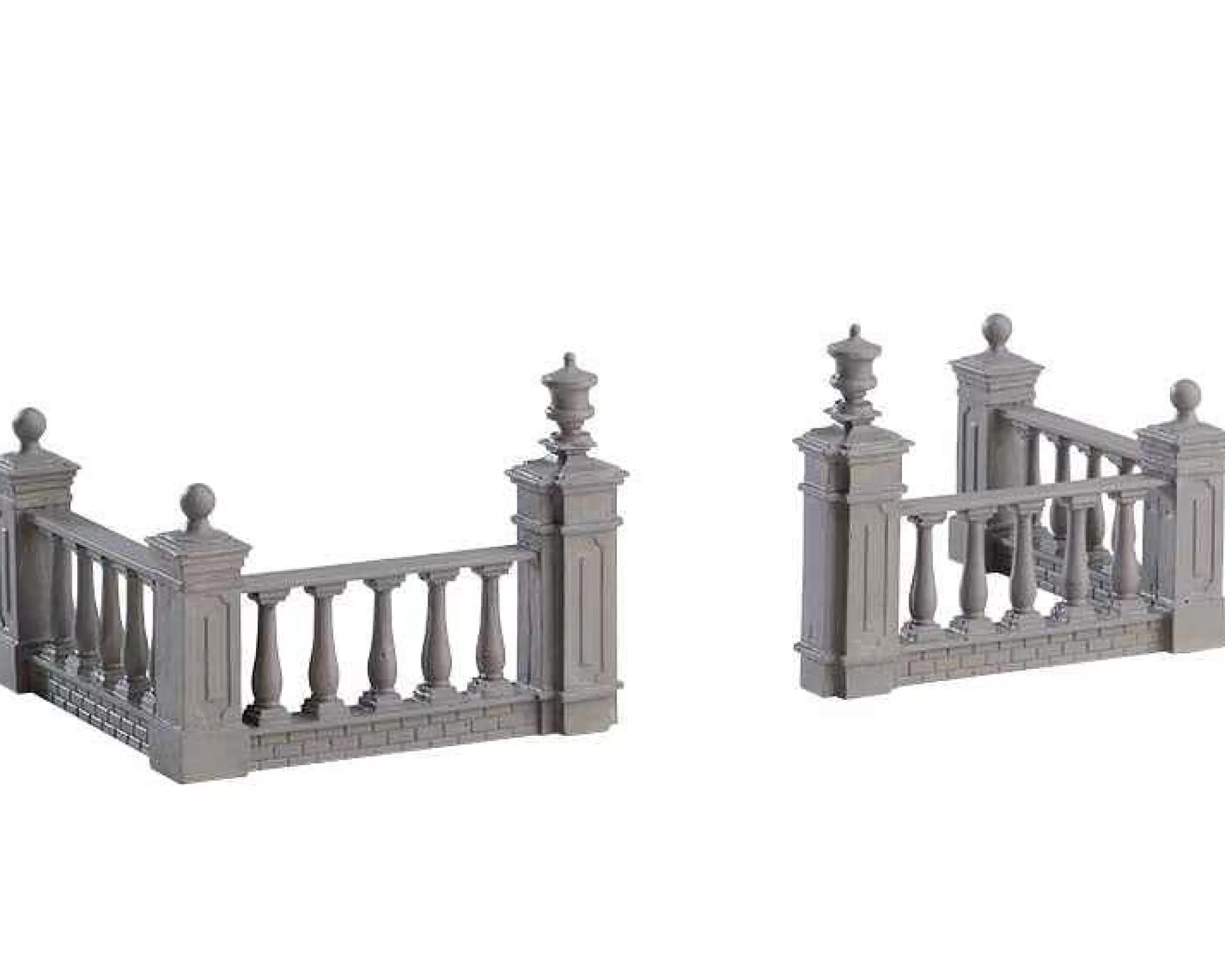 Lemax Village Collection Plaza Fence, Set Of 4 #74237
