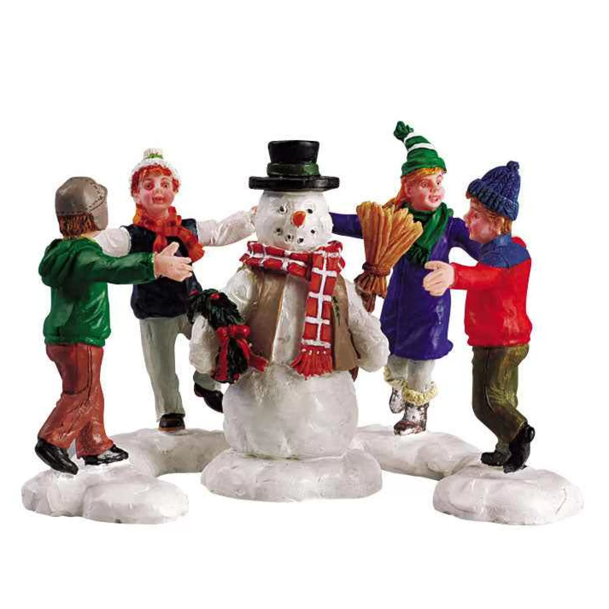 Lemax Village Collection Ring Around The Snowman, Set Of 3 #52112