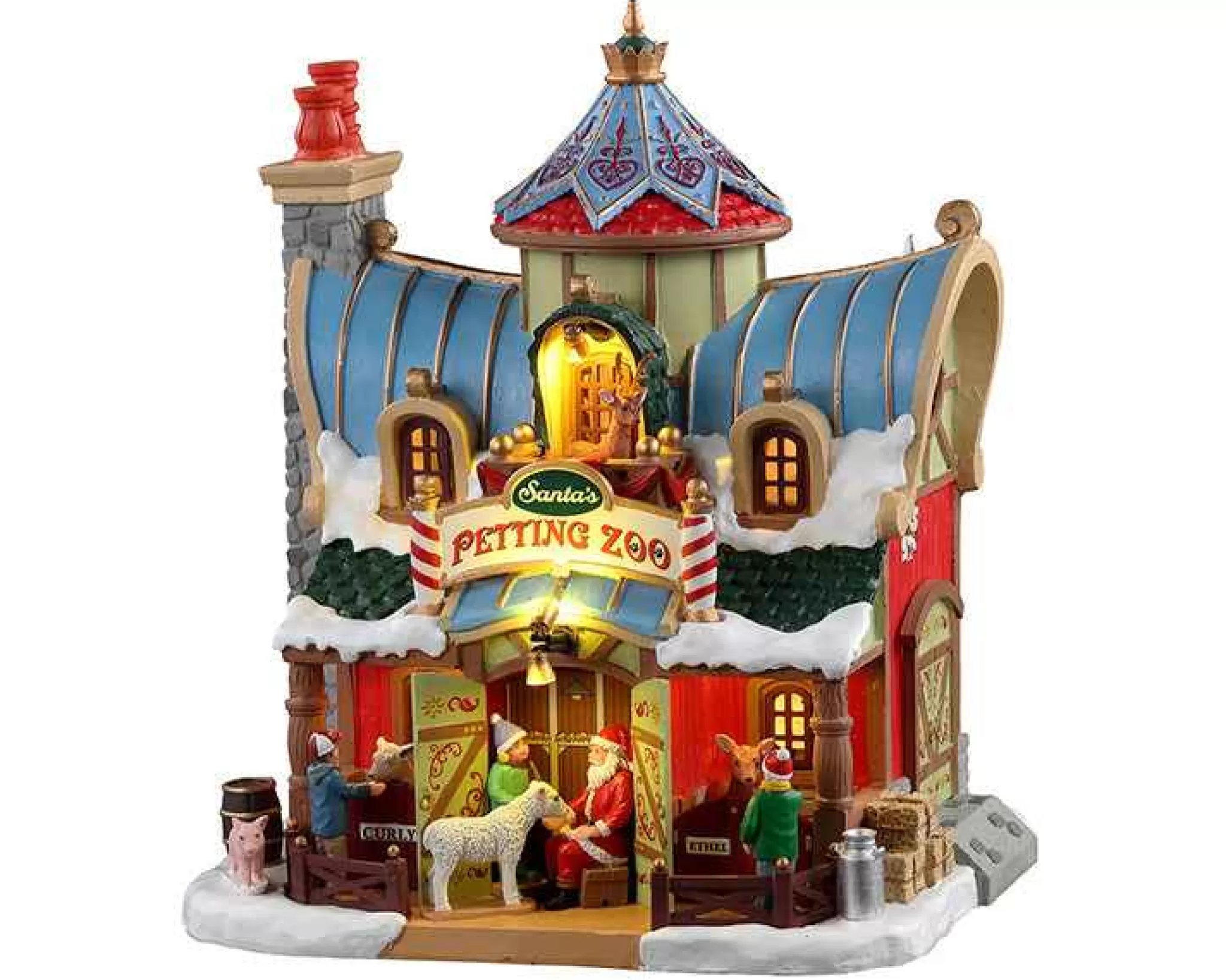 Lemax Village Collection Santa's Petting Zoo, B/O #15792
