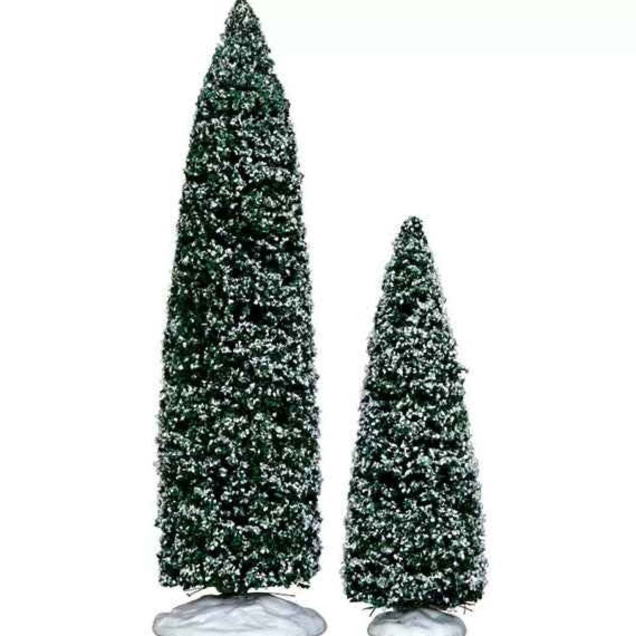Lemax Village Collection Snowy Juniper Tree , Set Of 2 #34664