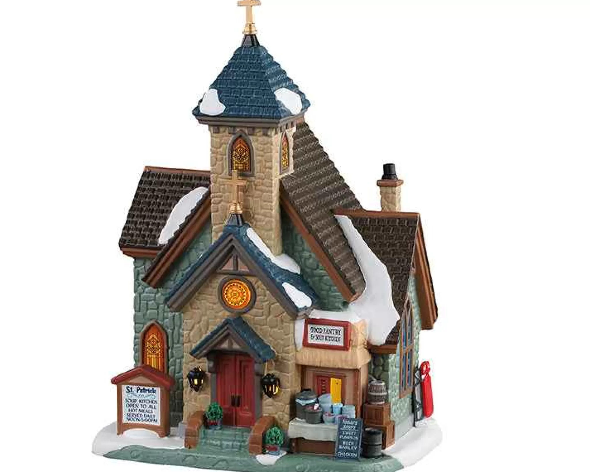 Lemax Village Collection St. Patrick's Food Pantry & Soup Kitchen #15786