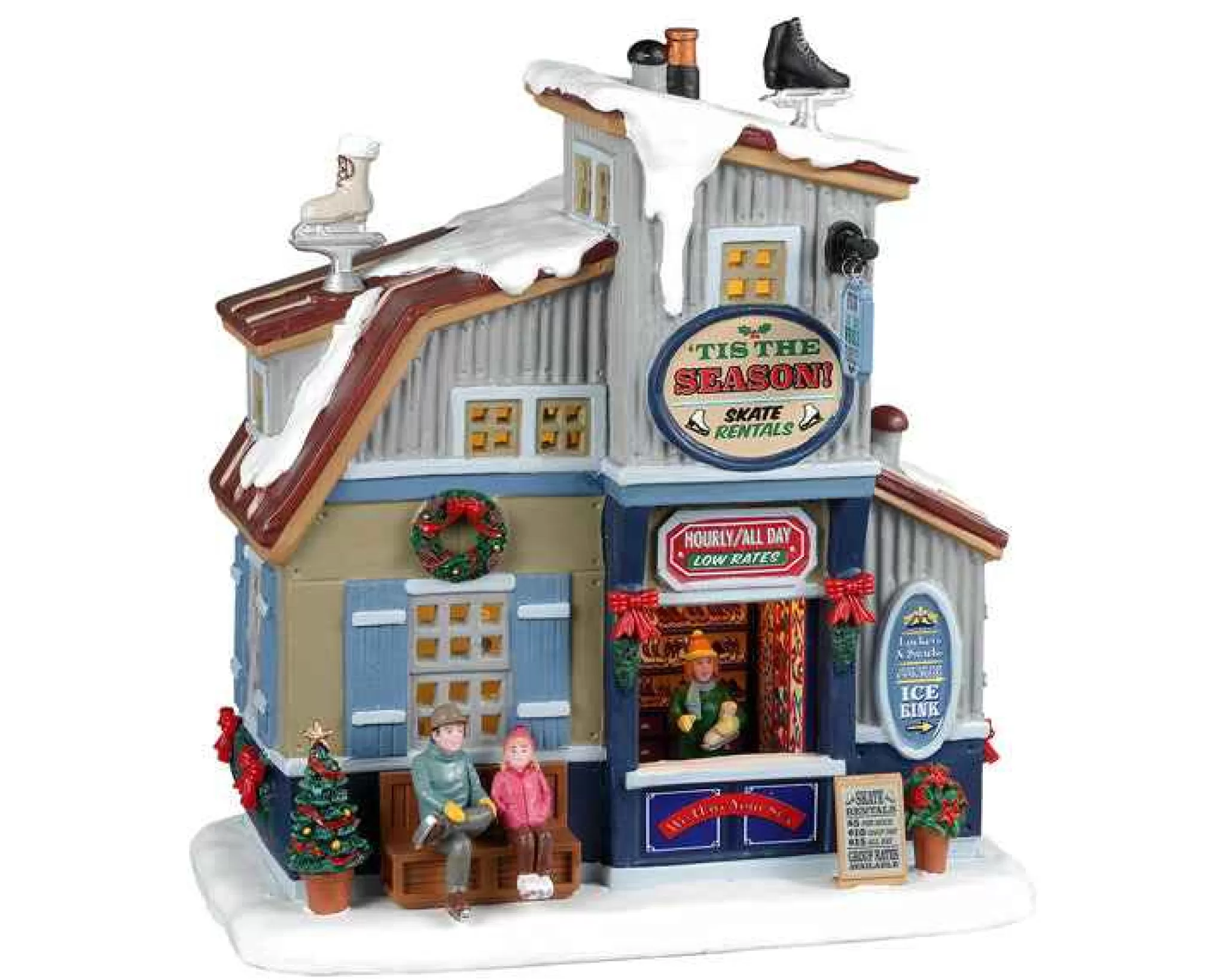 Lemax Village Collection Tis The Season Skate Rentals #25883