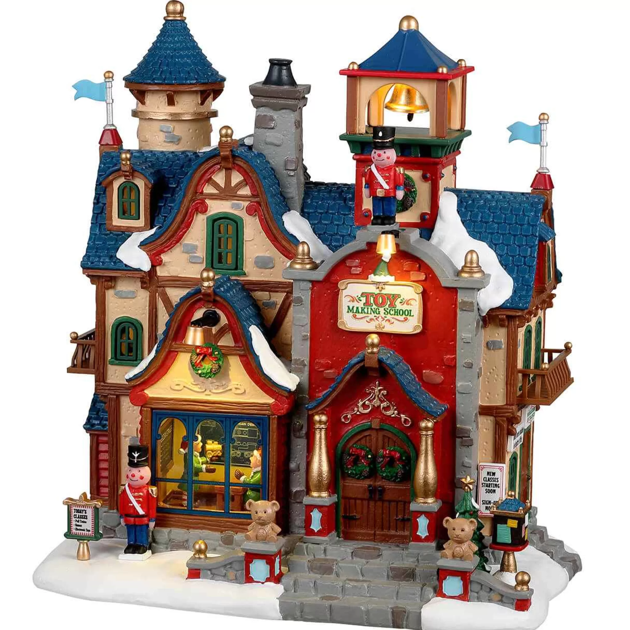 Lemax Village Collection Toy Making School, Battery Operated (4.5V) #25927