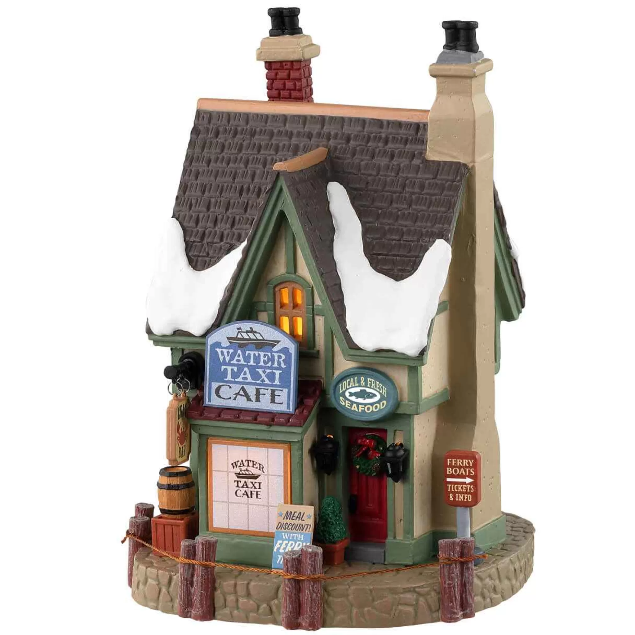 Lemax Village Collection Water Taxi Cafe #35046