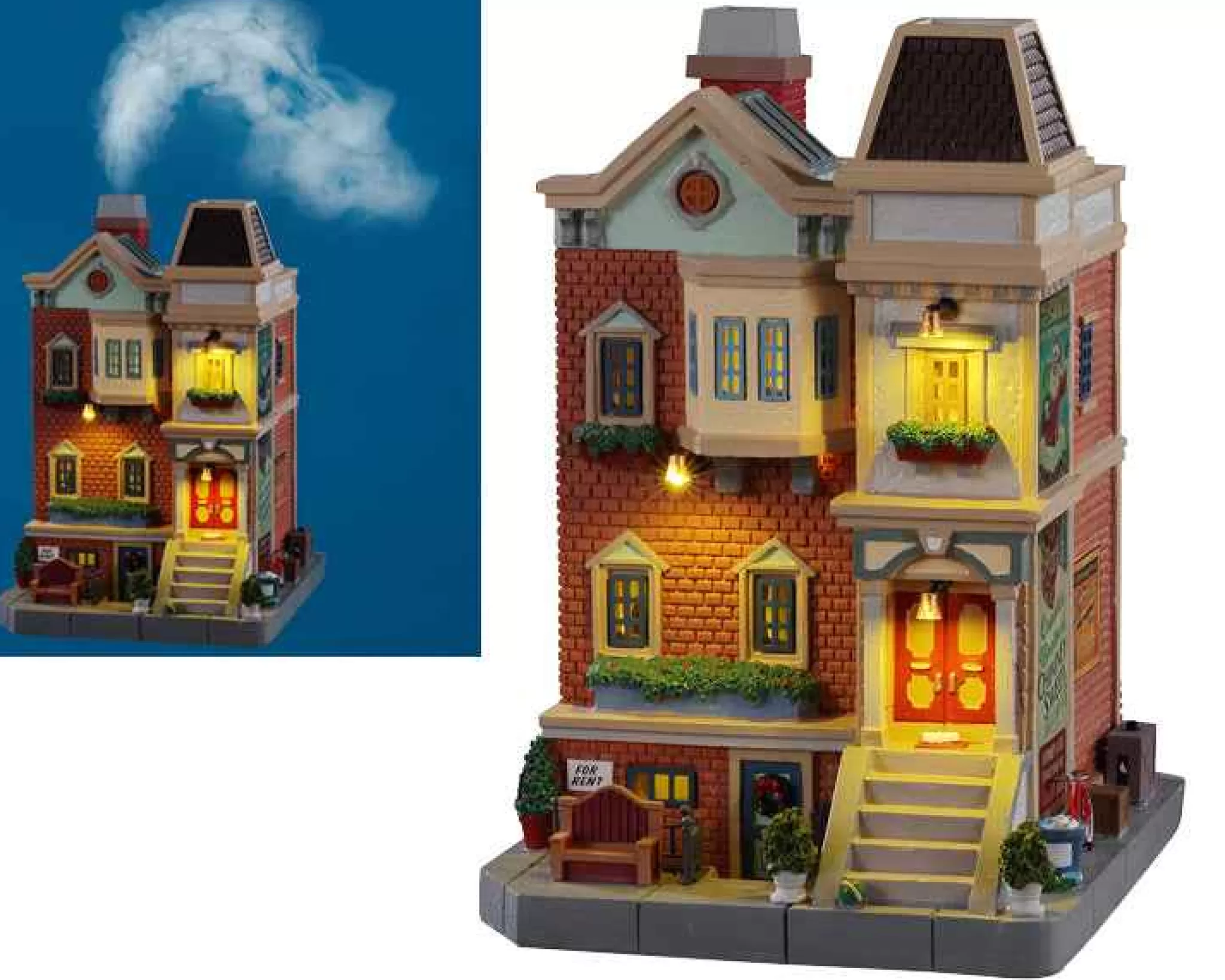 Lemax Village Collection Wester St. Row House, With 4.5V Adaptor #15744