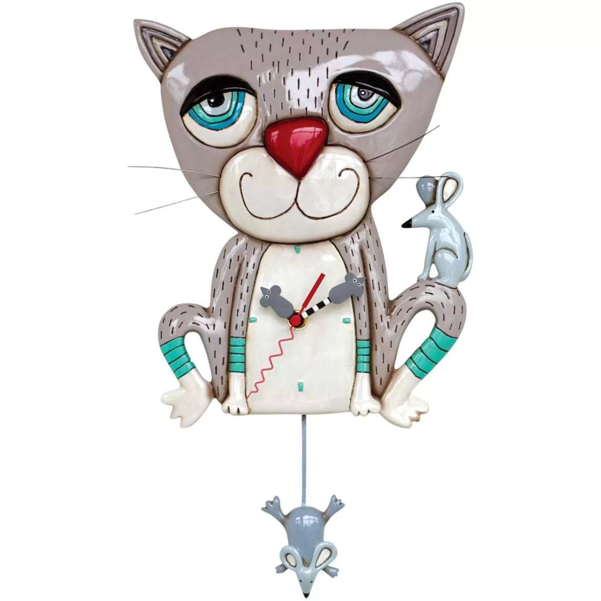Enesco Mouser (Cat) Clock