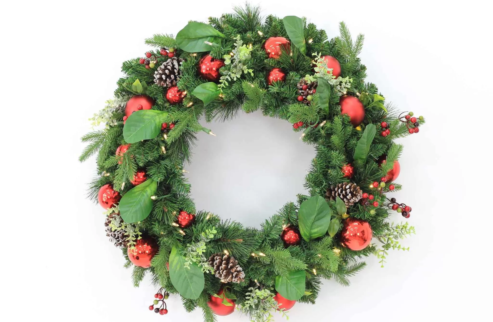 Puleo International 30In St. Nicholas Decorated Wreath In Clear #114-Jx06-30Wc1