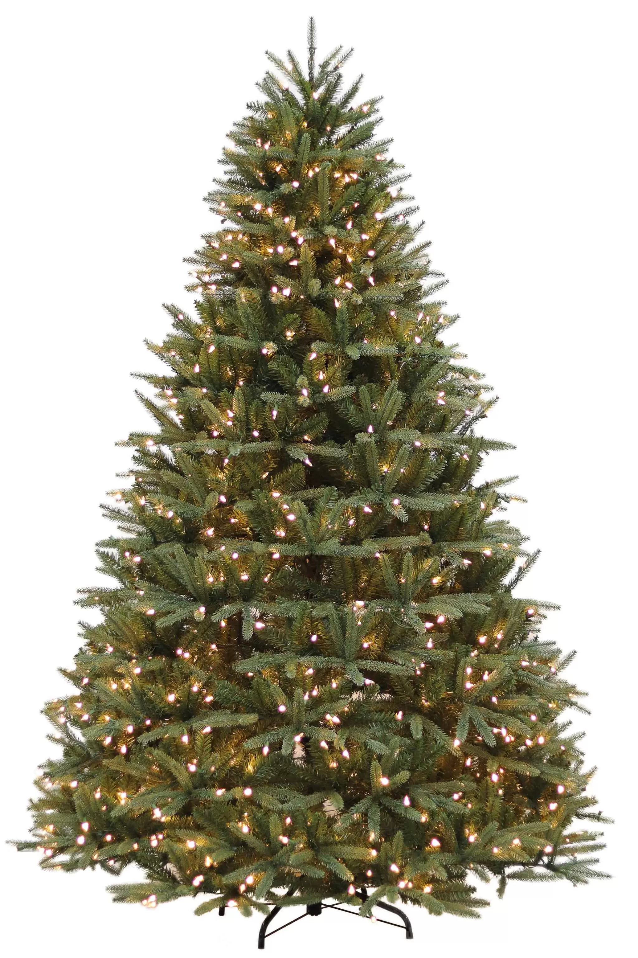 Puleo International 6.5Ft Pre-Lit Real-Feel Washington Valley Spruce Quick Connect Tree With Warm White Led Lights #114-Wvg-65Qf5Lw7