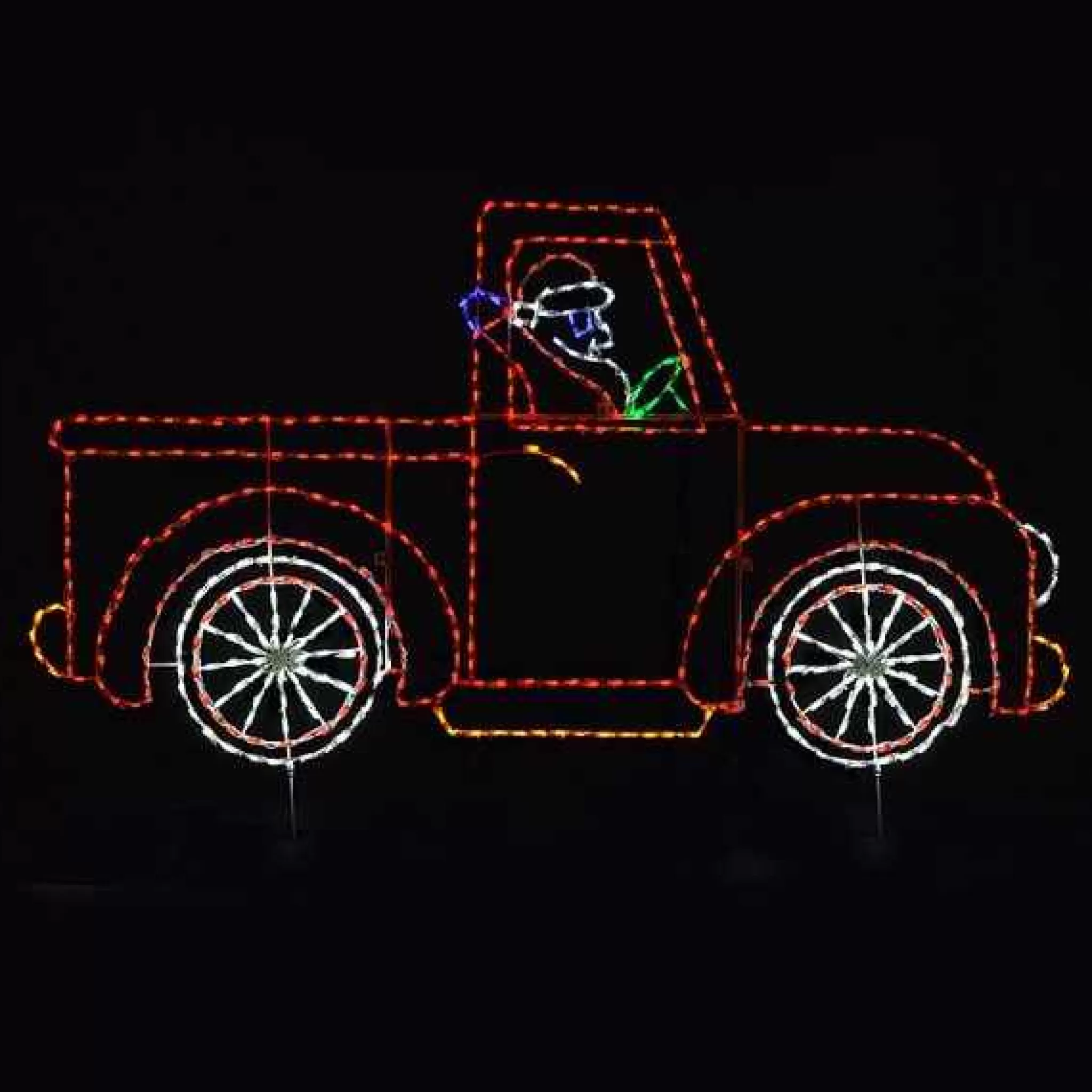 Brite Ideas Santa In Truck #Led-Trck