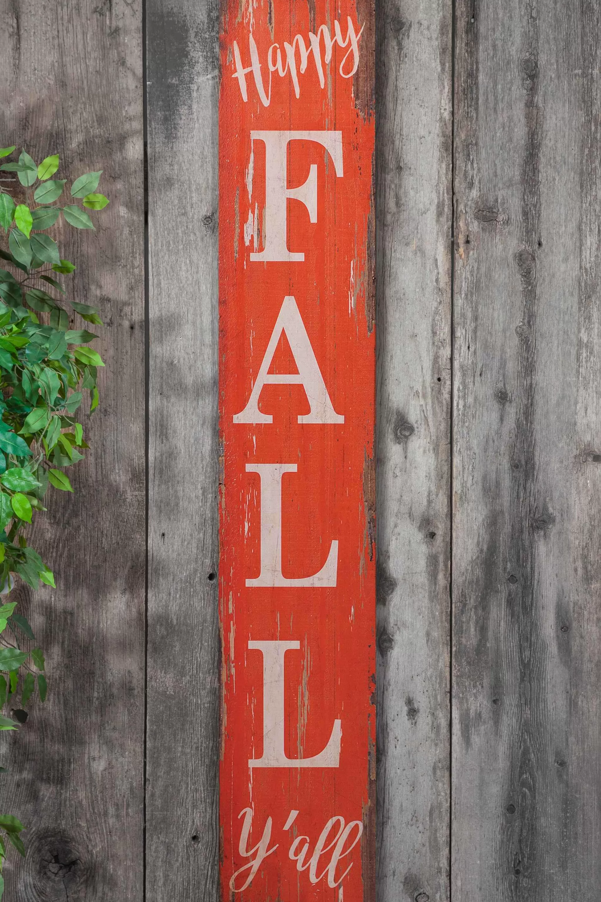 Gerson International Set Of 2 47.25-Inch High Wood Harvest Porch Signs