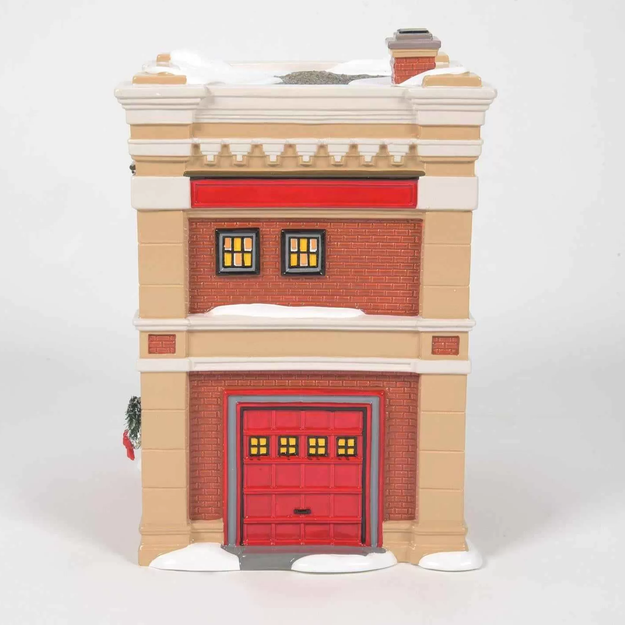 Enesco Snow Village Engine 223 Fire House #6011422